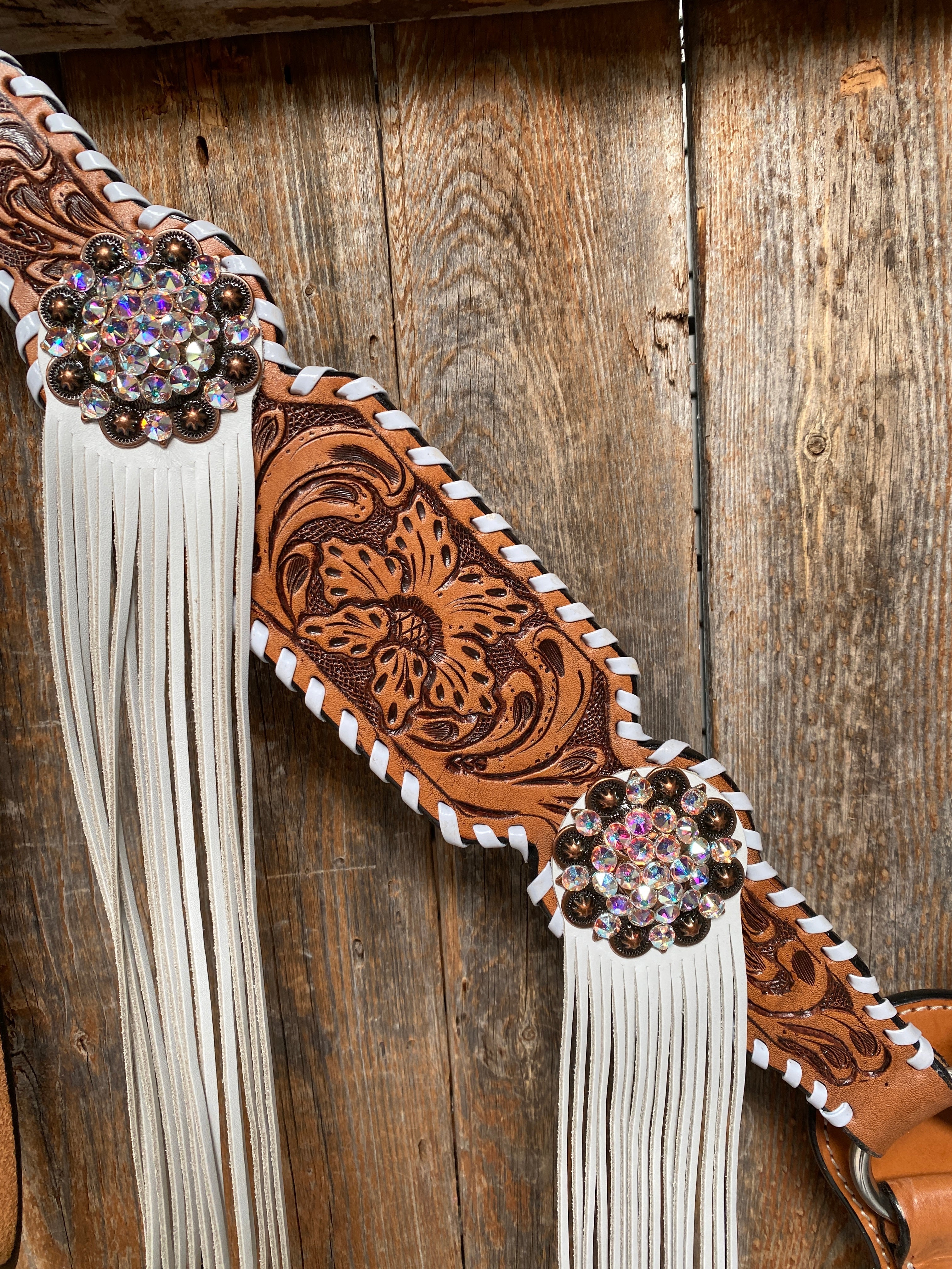 Whipstitch AB Browband/One Ear Tack Set with Wither Strap #BBBC458 — view 6