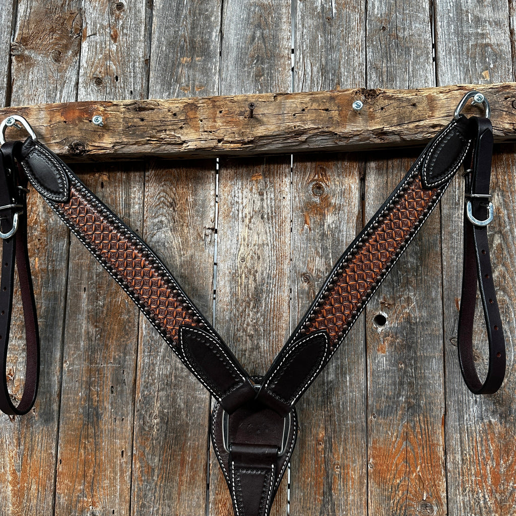 Two Tone Honeycomb Breastcollar #56255