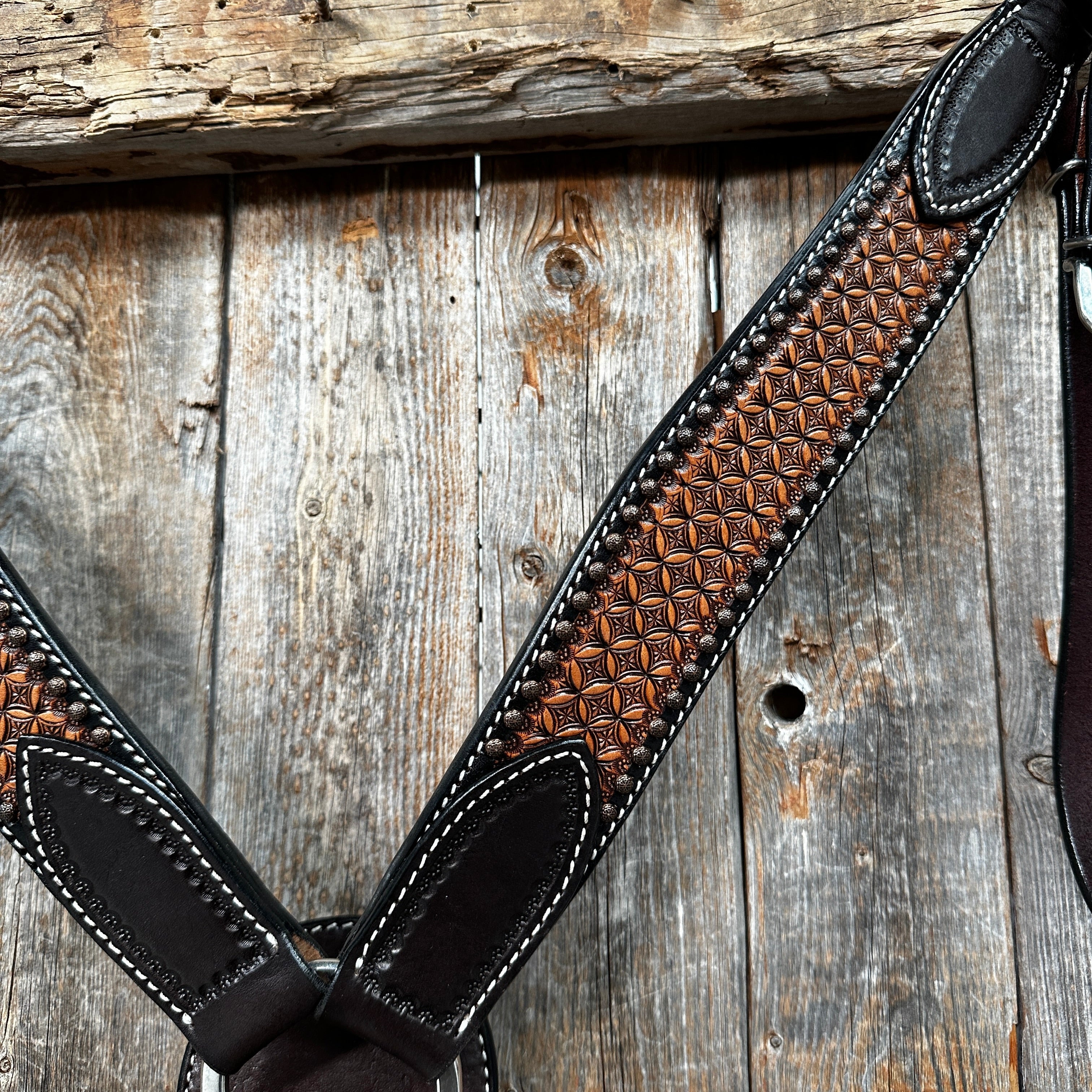 Two Tone Honeycomb Breastcollar #56255 — view 2