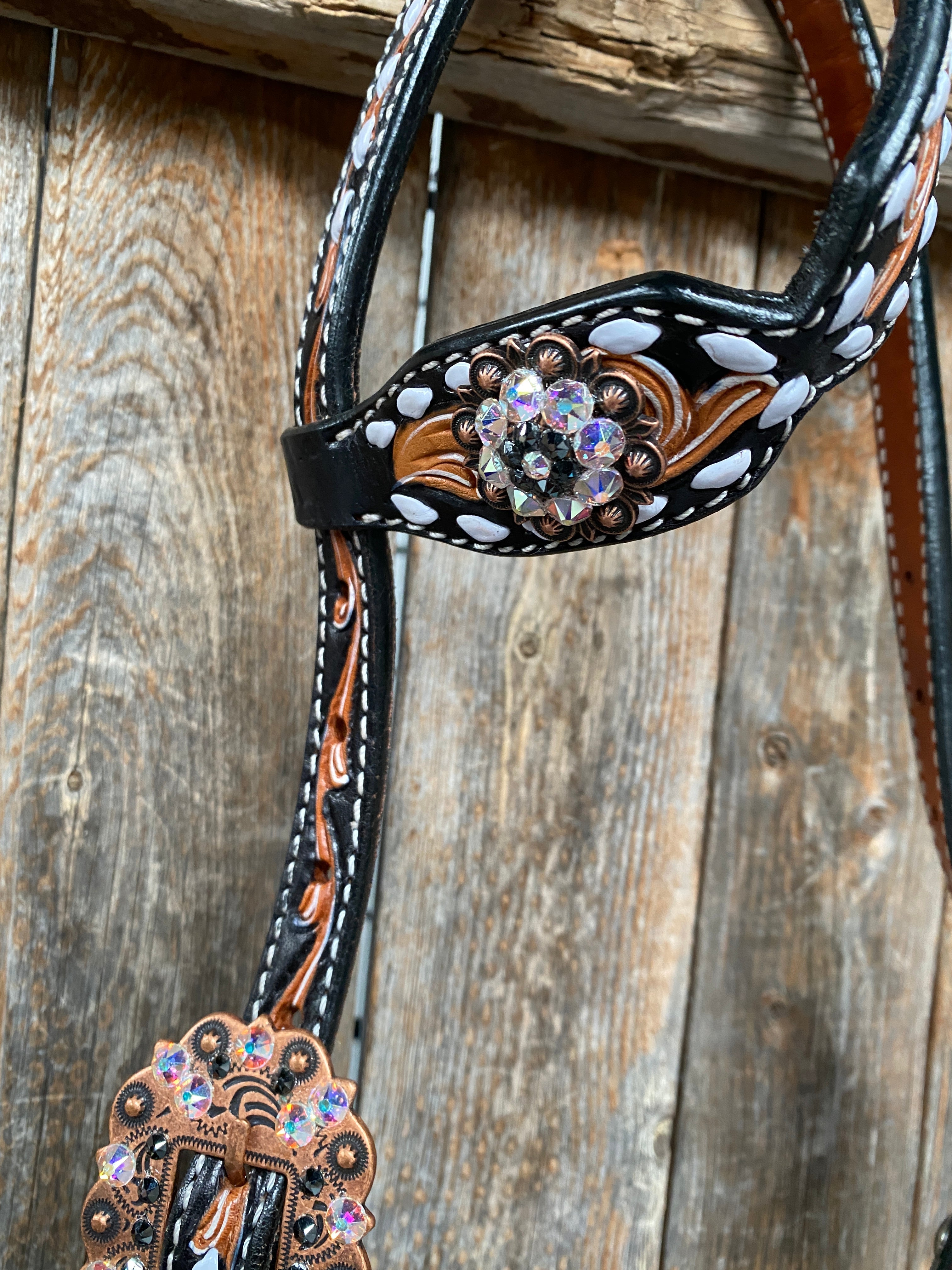 Browband/One Ear & Breastcollar Set #BBBC413 — view 7