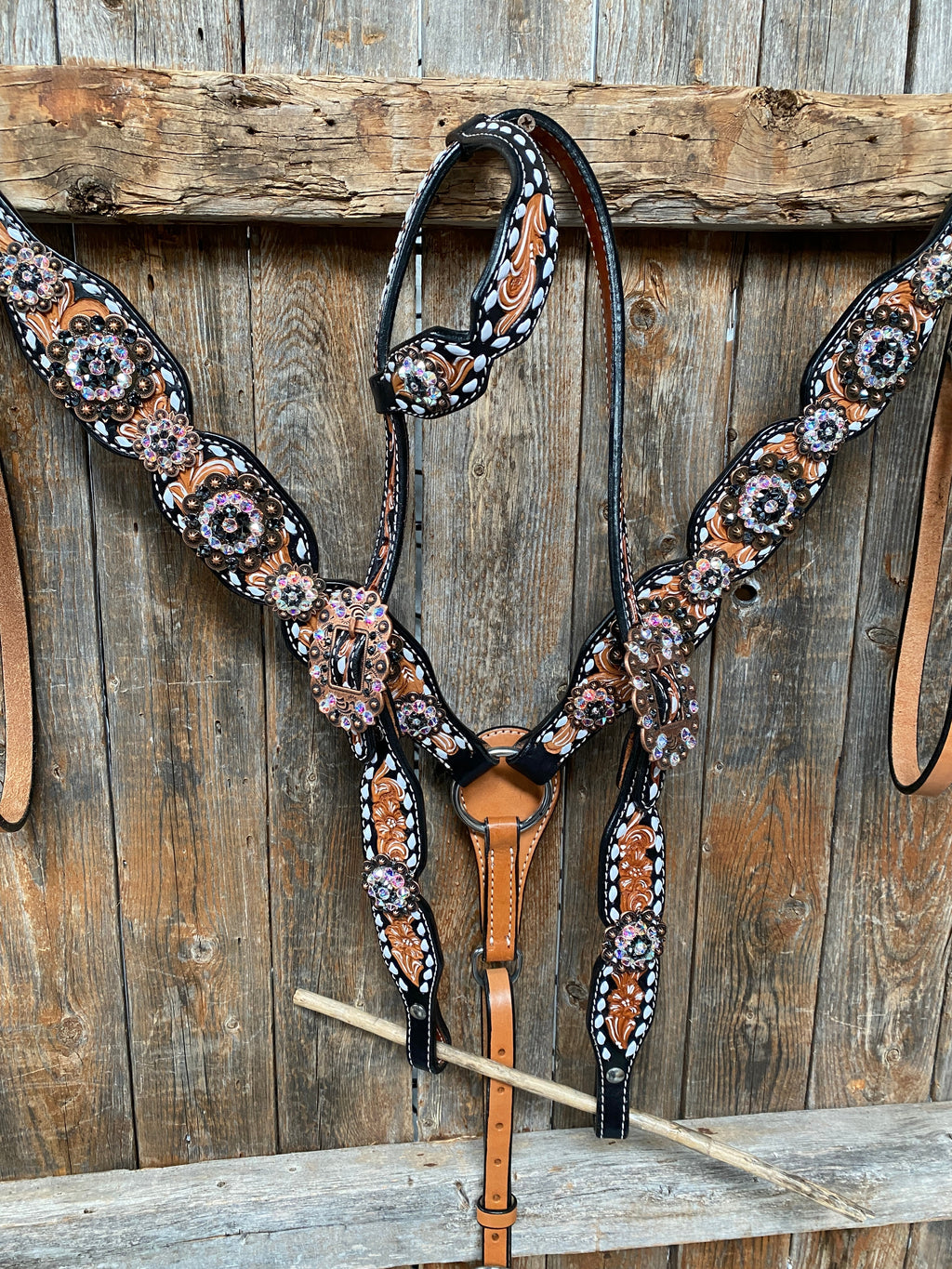 Browband/One Ear & Breastcollar Set #BBBC413 — view 2