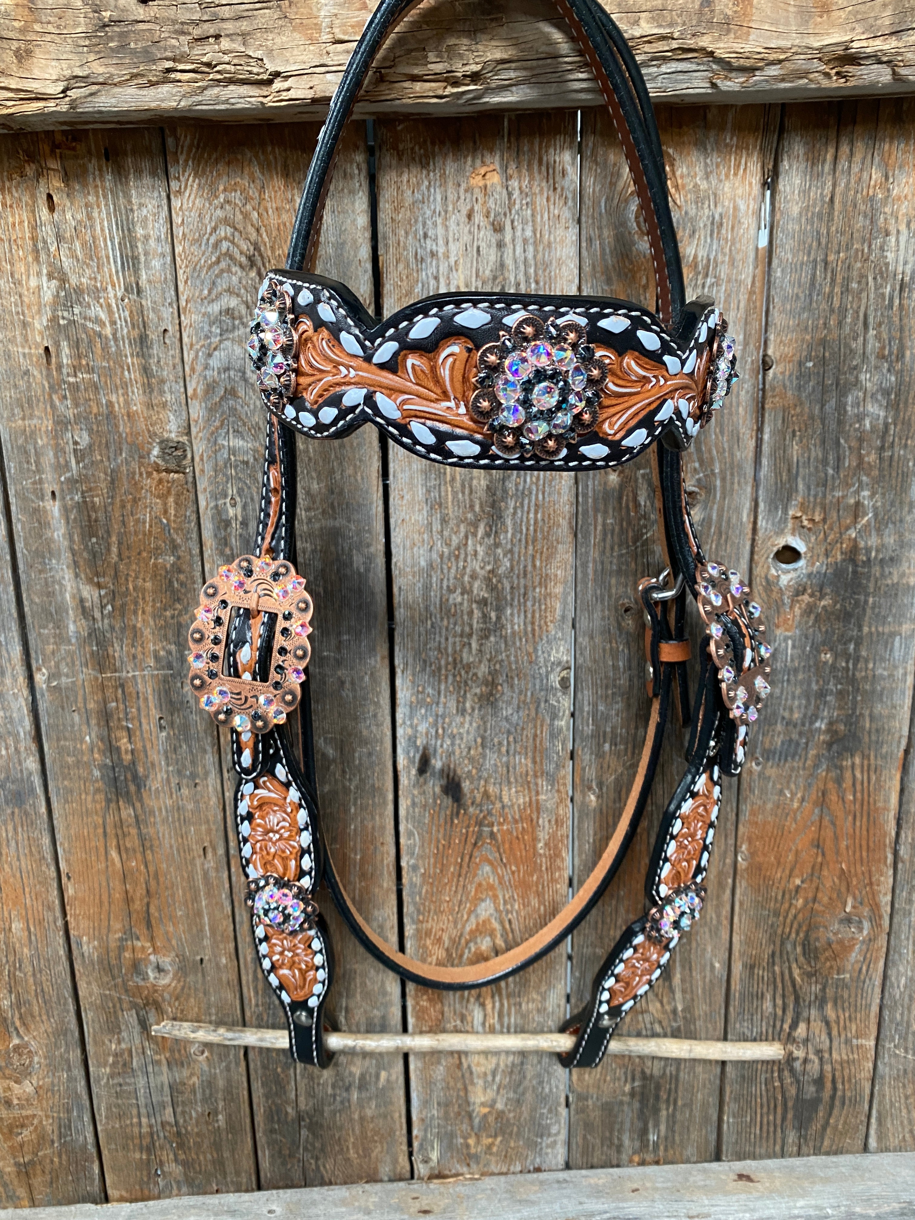 Browband/One Ear & Breastcollar Set #BBBC413 — view 3