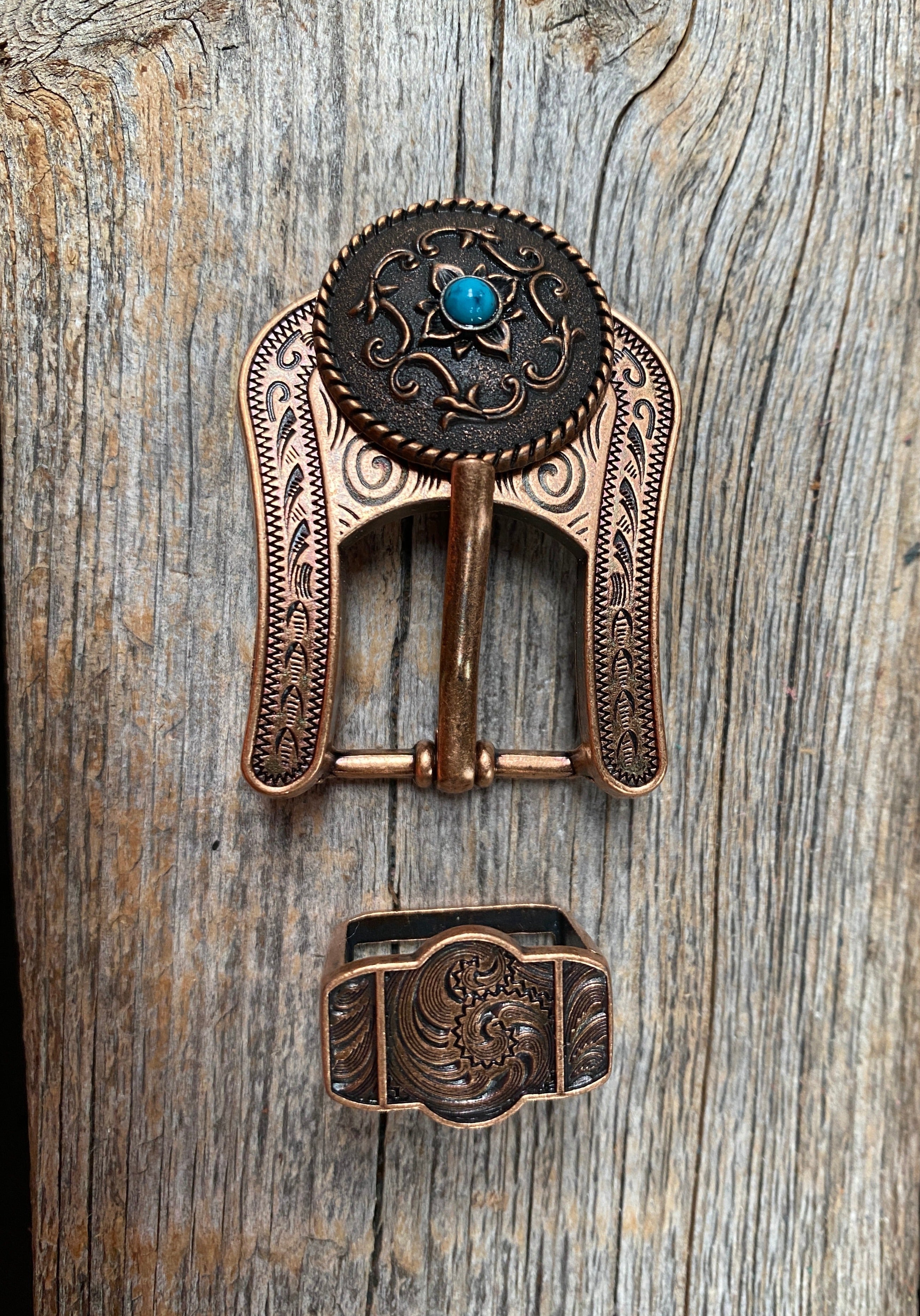 Copper Turquoise Concho Buckle Adapter W180COBA