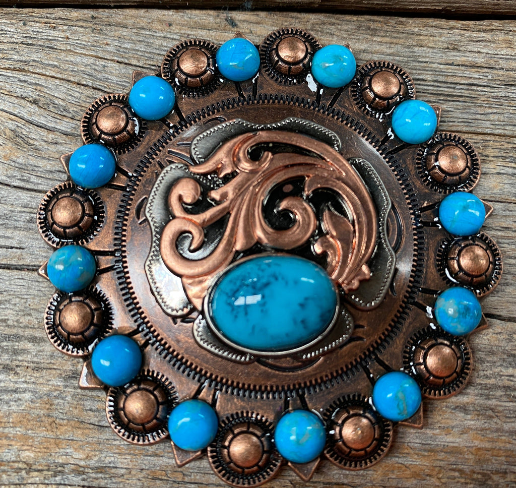 Copper Turquoise Howlite Berry Jacket #BJW121L