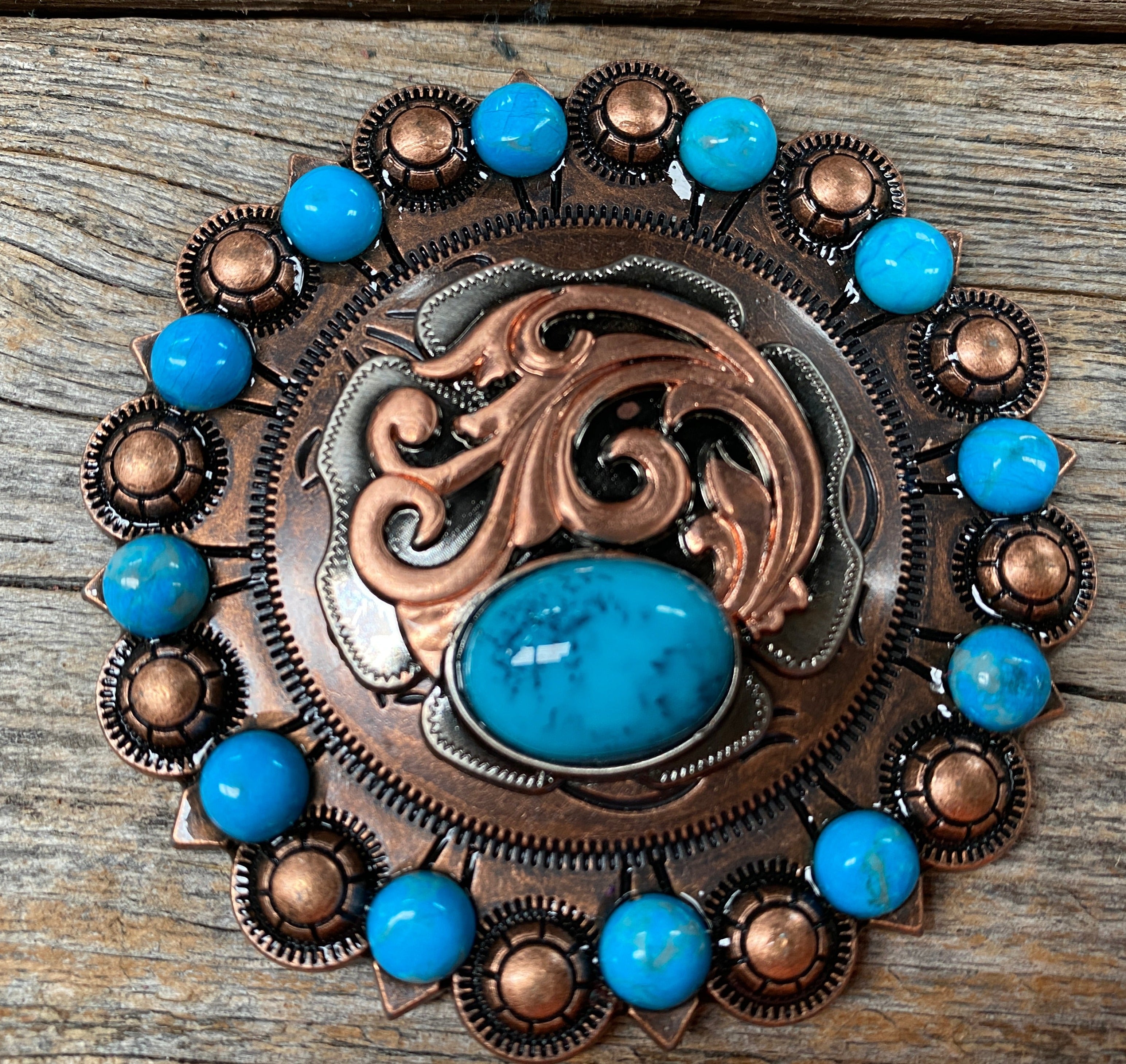 Copper Turquoise Howlite Berry Jacket #BJW121L