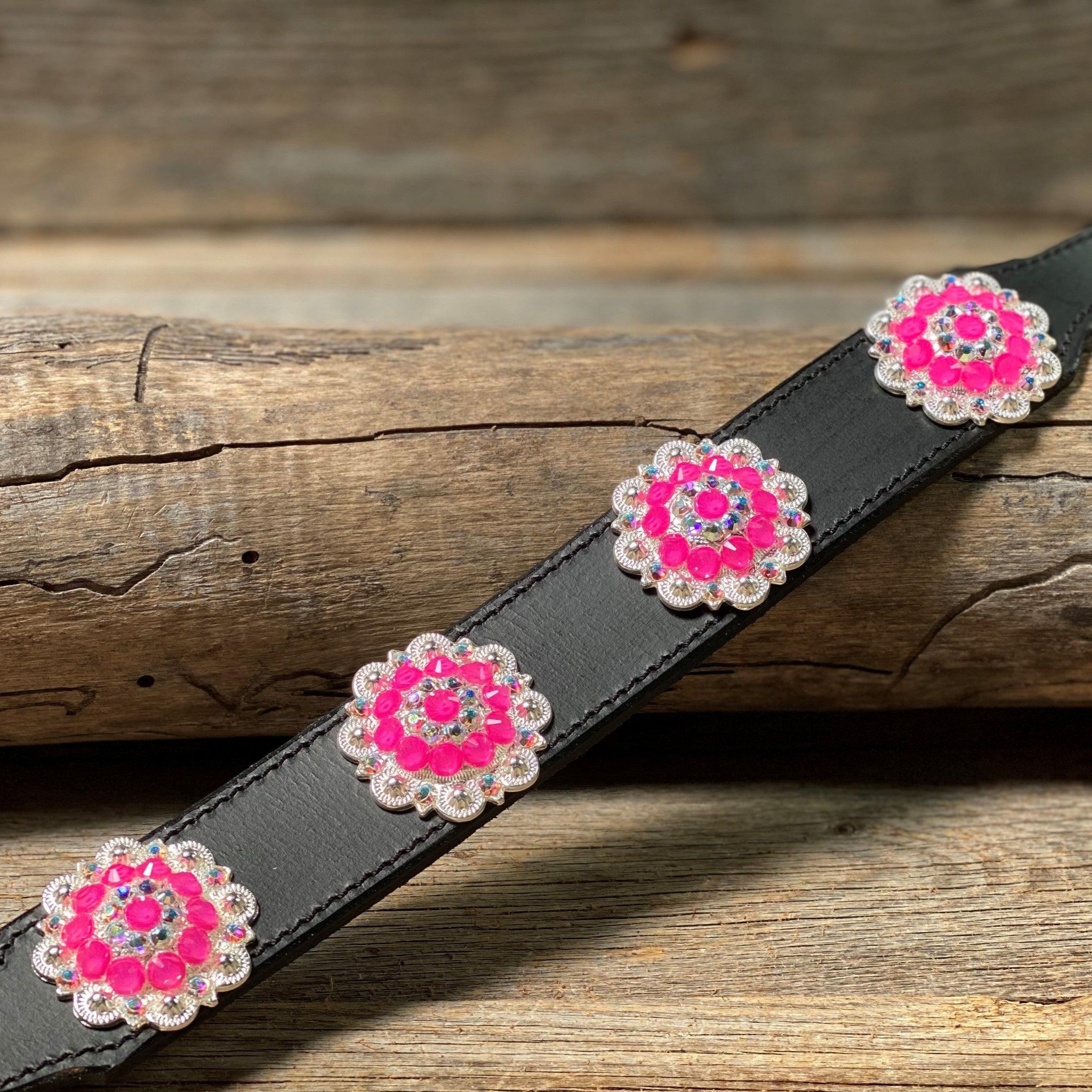 DC18- Neon Concho Dog Collar — view 5