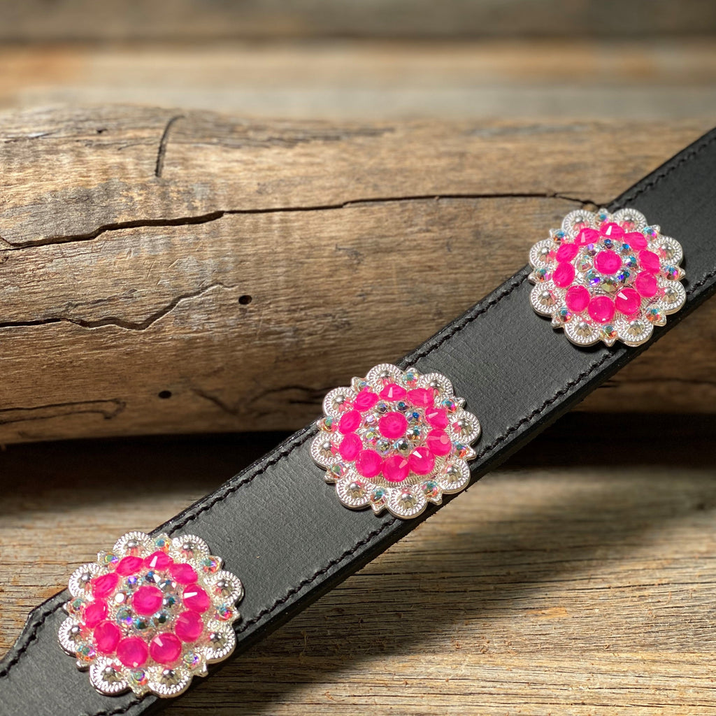 DC18- Neon Concho Dog Collar — view 6