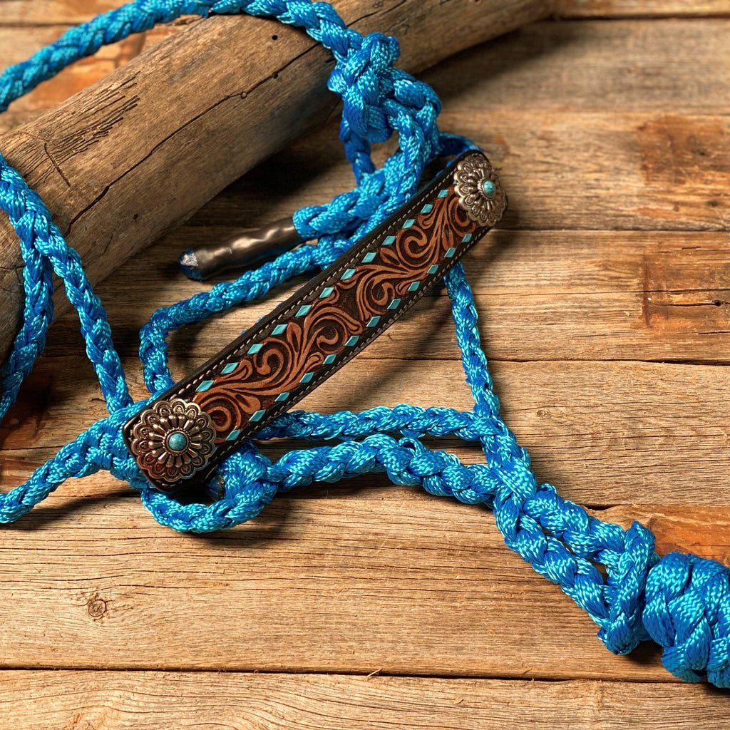 Blue Mule Tape Halter - Turquoise #MT209 — view 2