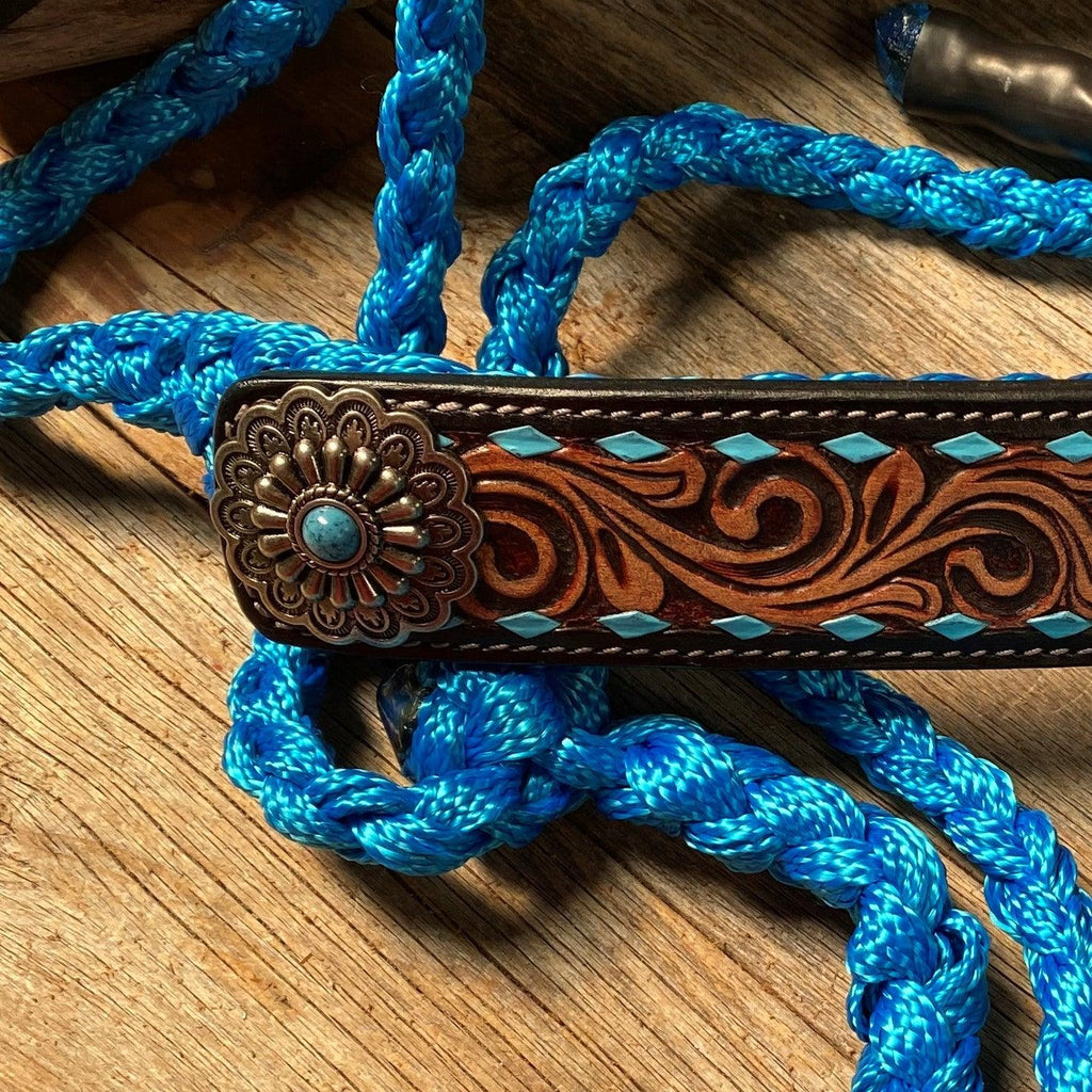 Blue Mule Tape Halter - Turquoise #MT209 — view 3