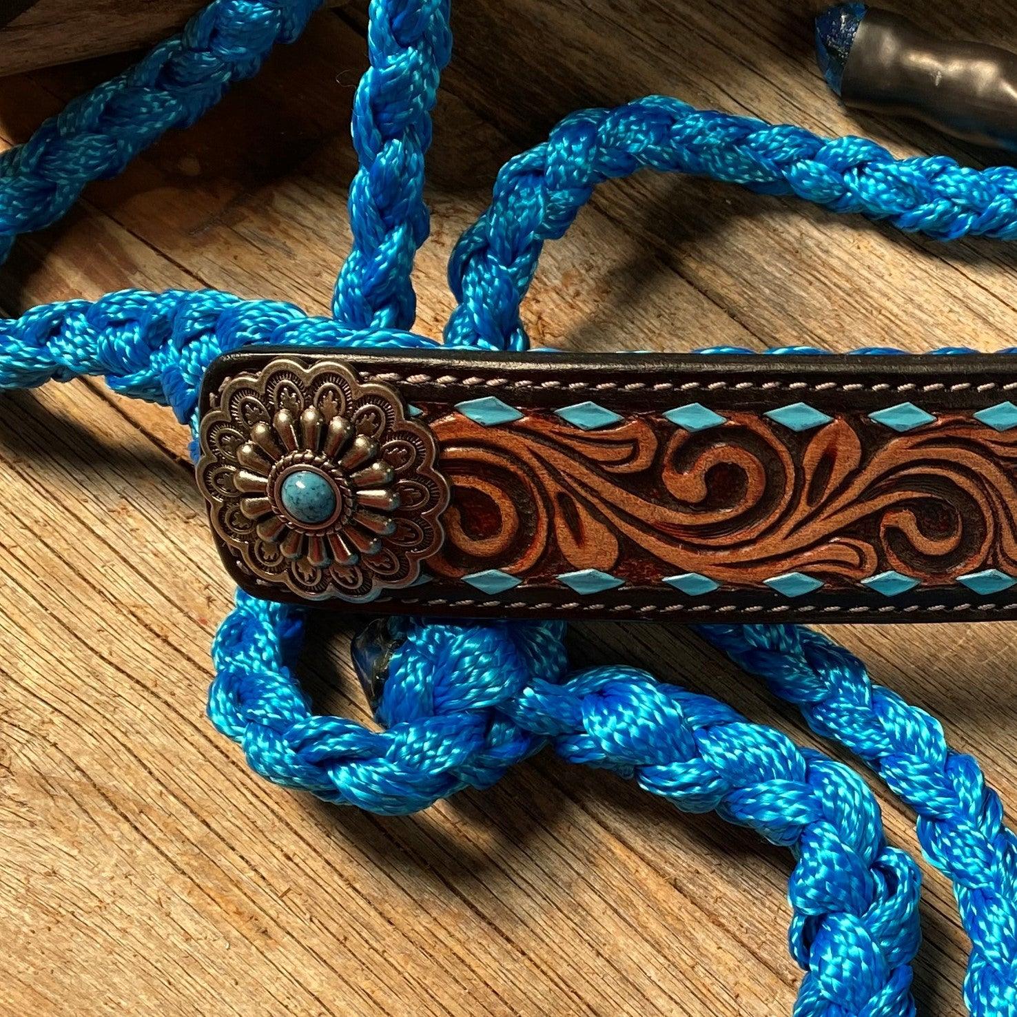 Blue Mule Tape Halter - Turquoise #MT209 — view 3