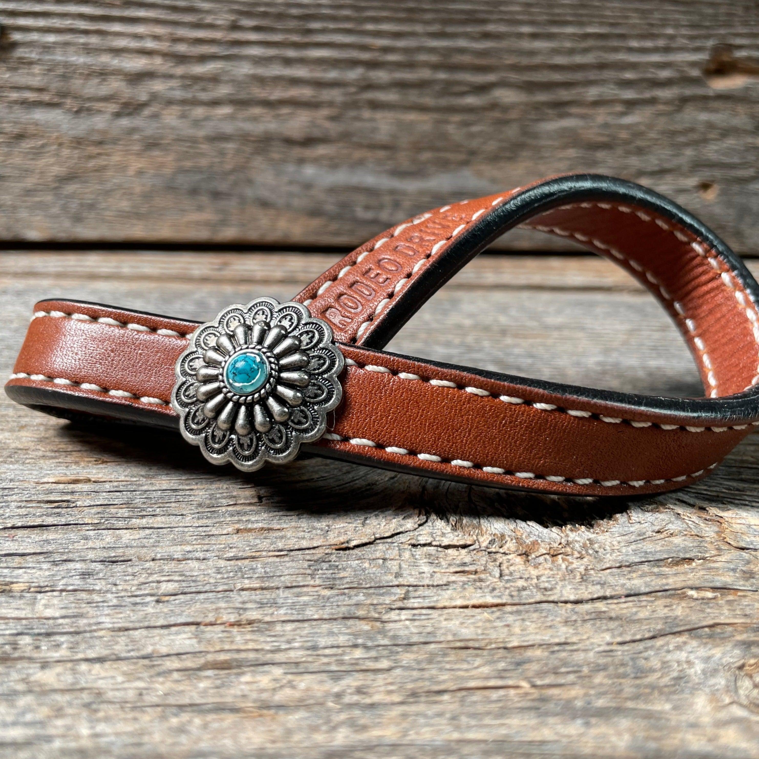 Western Medium Oil Rustic Tie Down Keepers — view 2