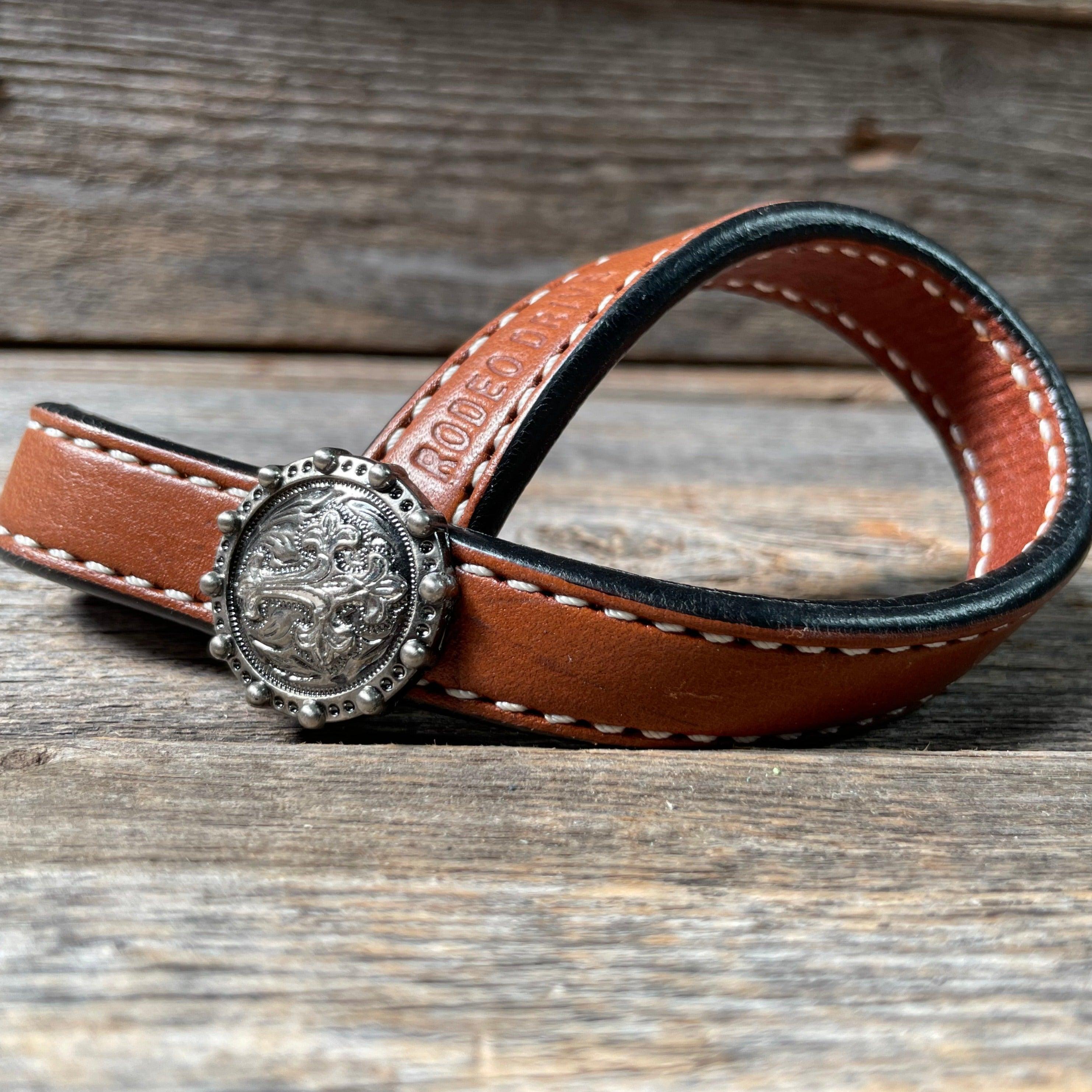 Western Medium Oil Rustic Tie Down Keepers — view 4