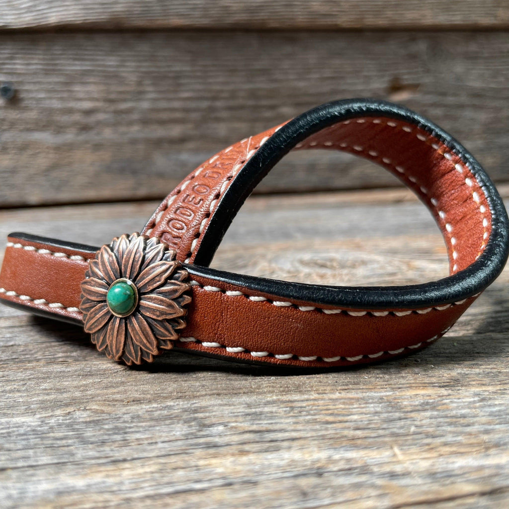 Western Medium Oil Rustic Tie Down Keepers — view 5