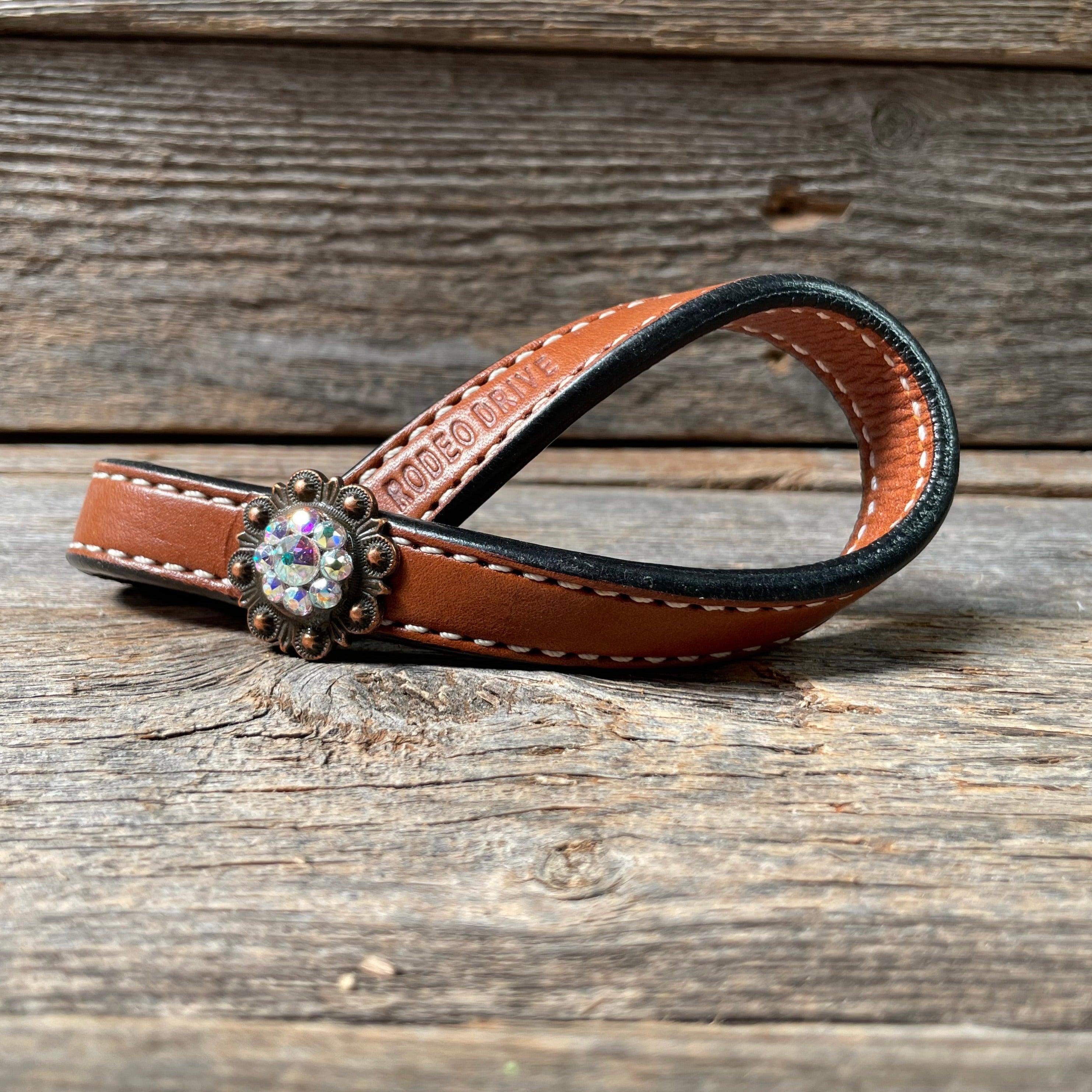 Crystal Medium Oil Rustic Tie Down Keepers — view 2