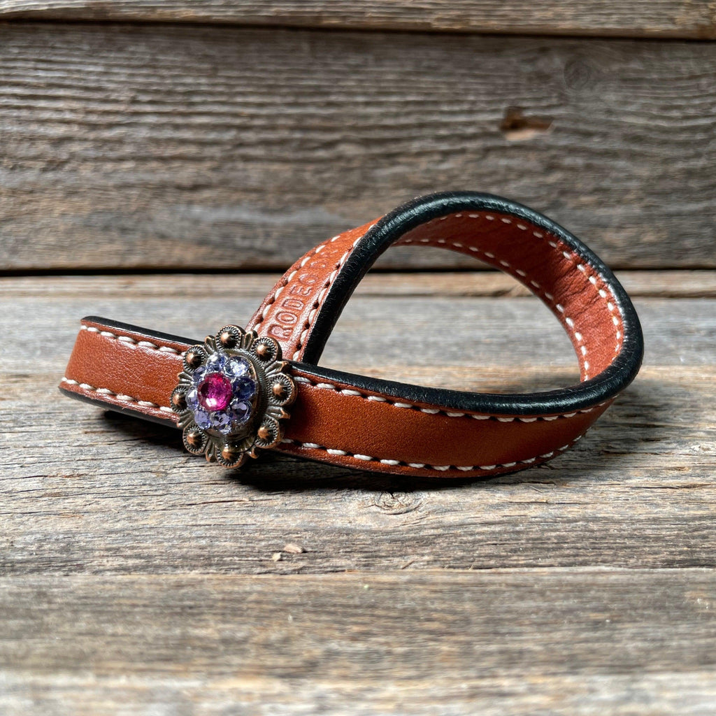 Crystal Medium Oil Rustic Tie Down Keepers — view 4