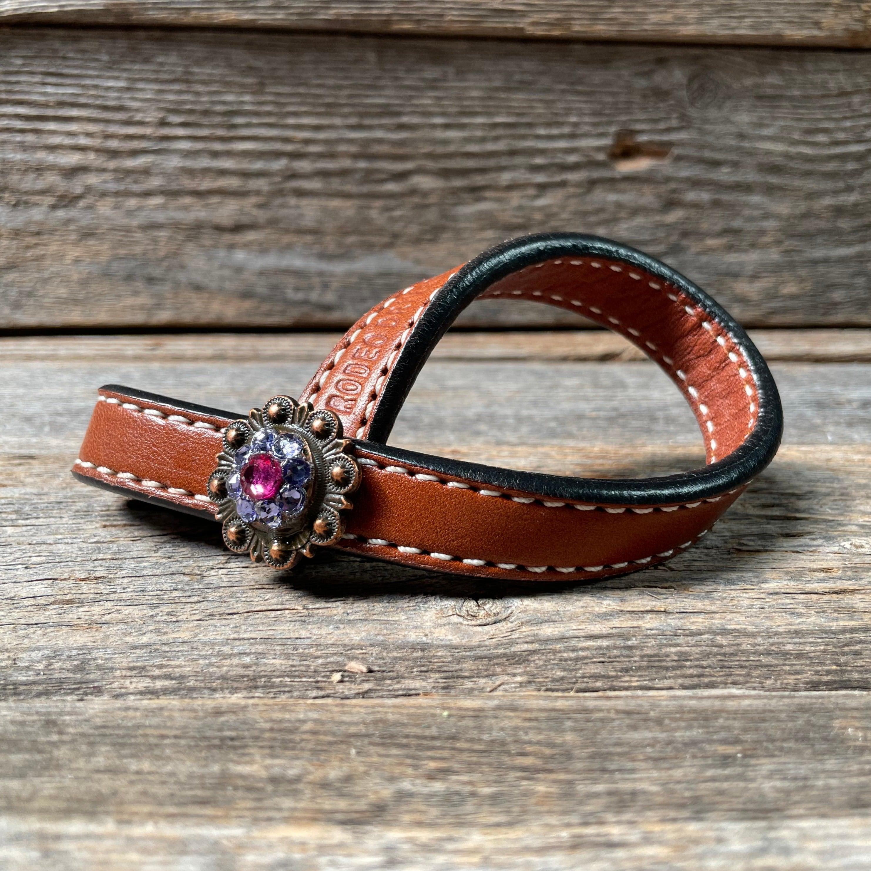 Crystal Medium Oil Rustic Tie Down Keepers — view 4