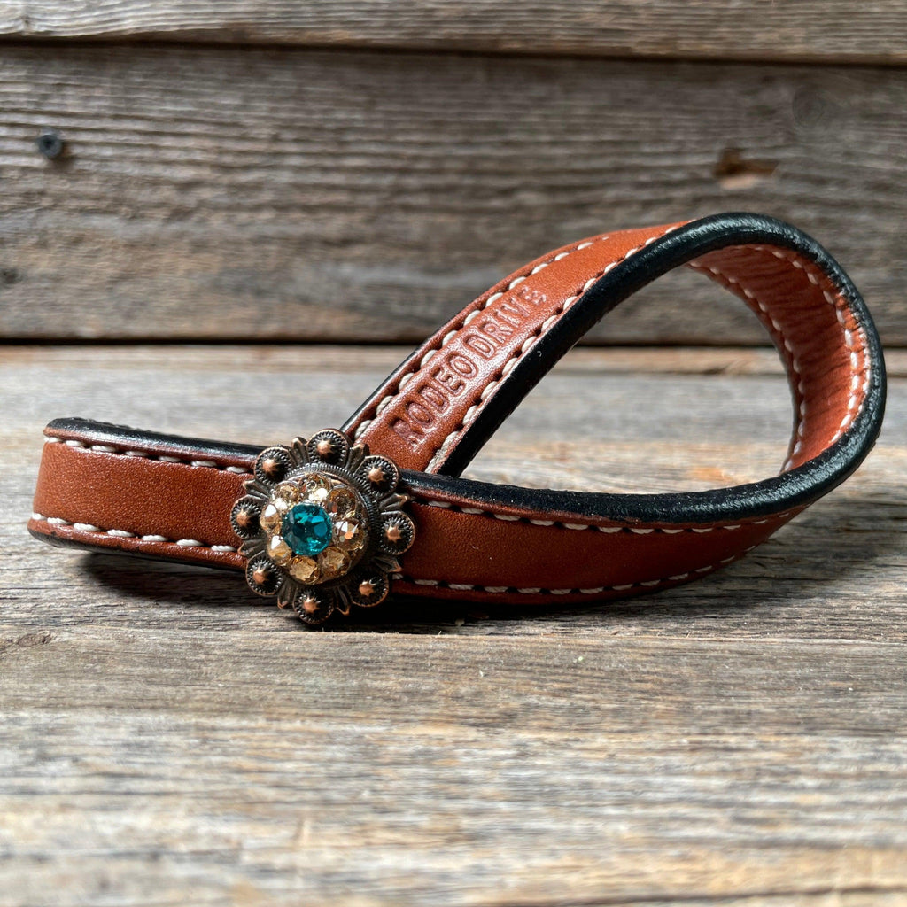 Crystal Medium Oil Rustic Tie Down Keepers — view 3