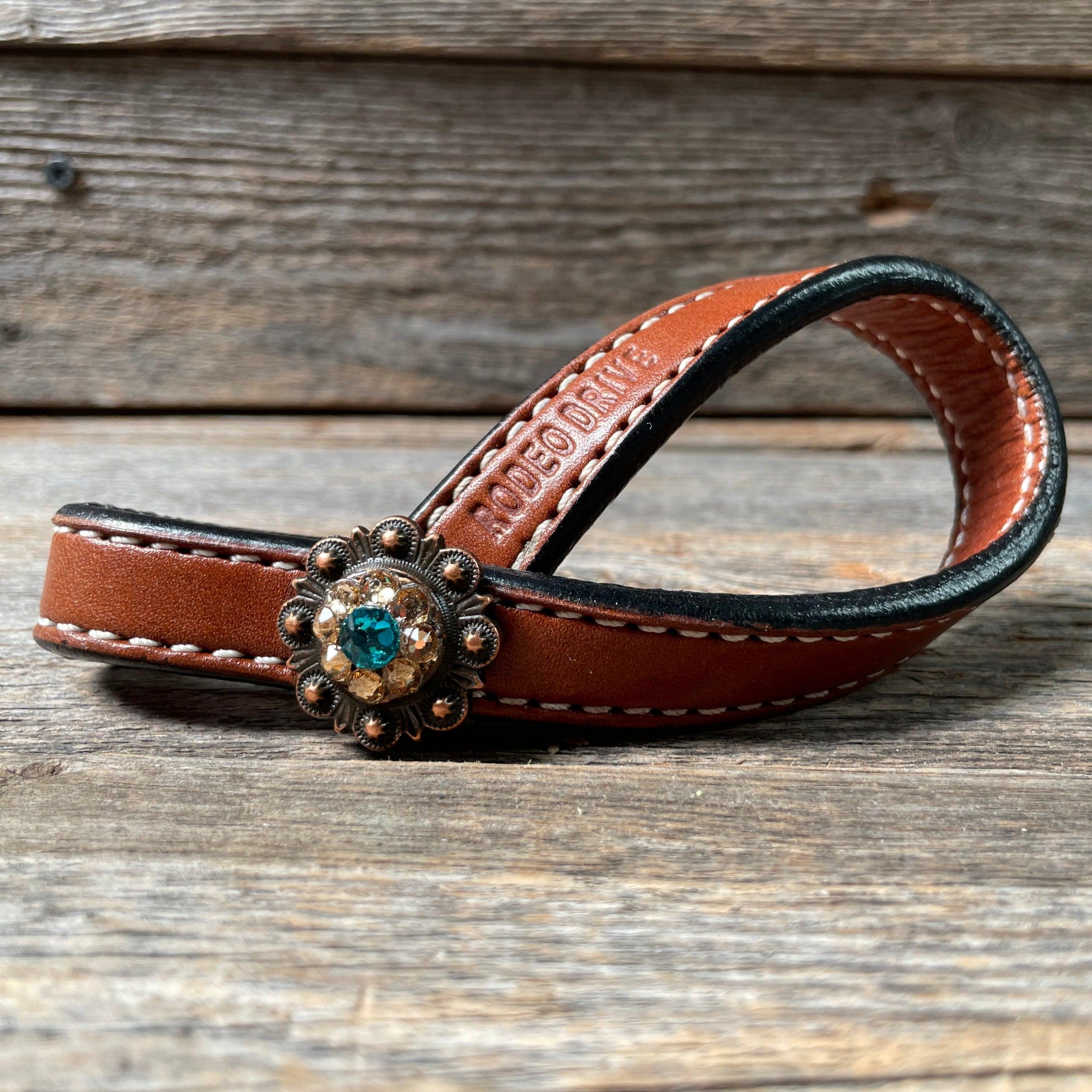 Crystal Medium Oil Rustic Tie Down Keepers — view 3