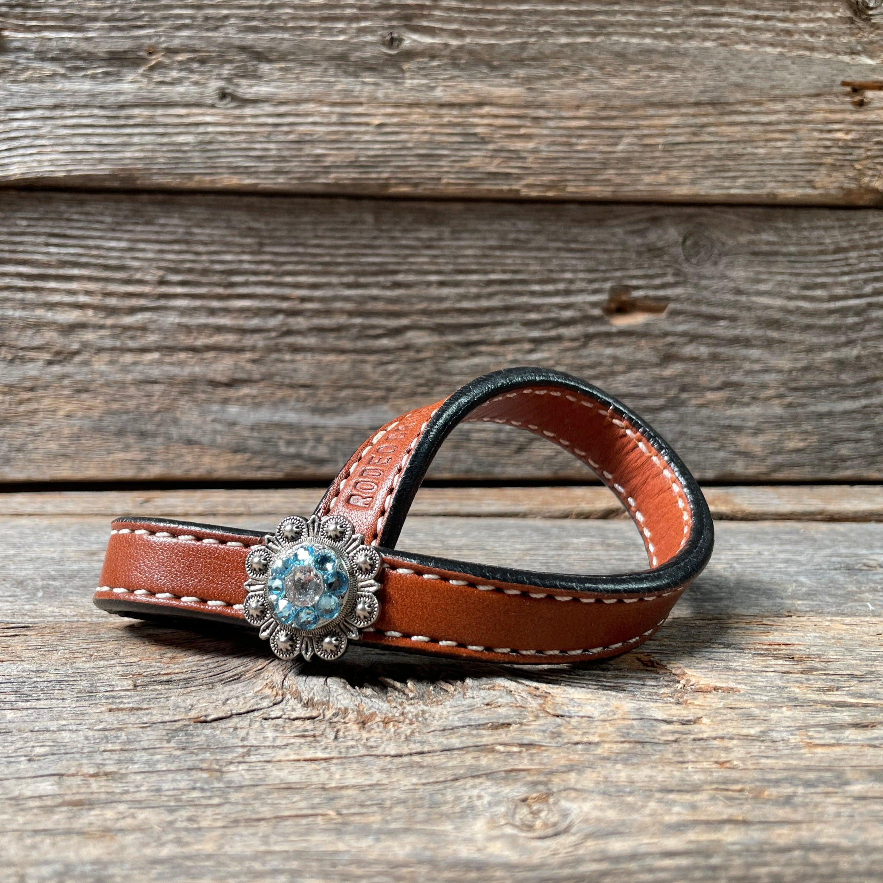 Crystal Medium Oil Rustic Tie Down Keepers — view 6