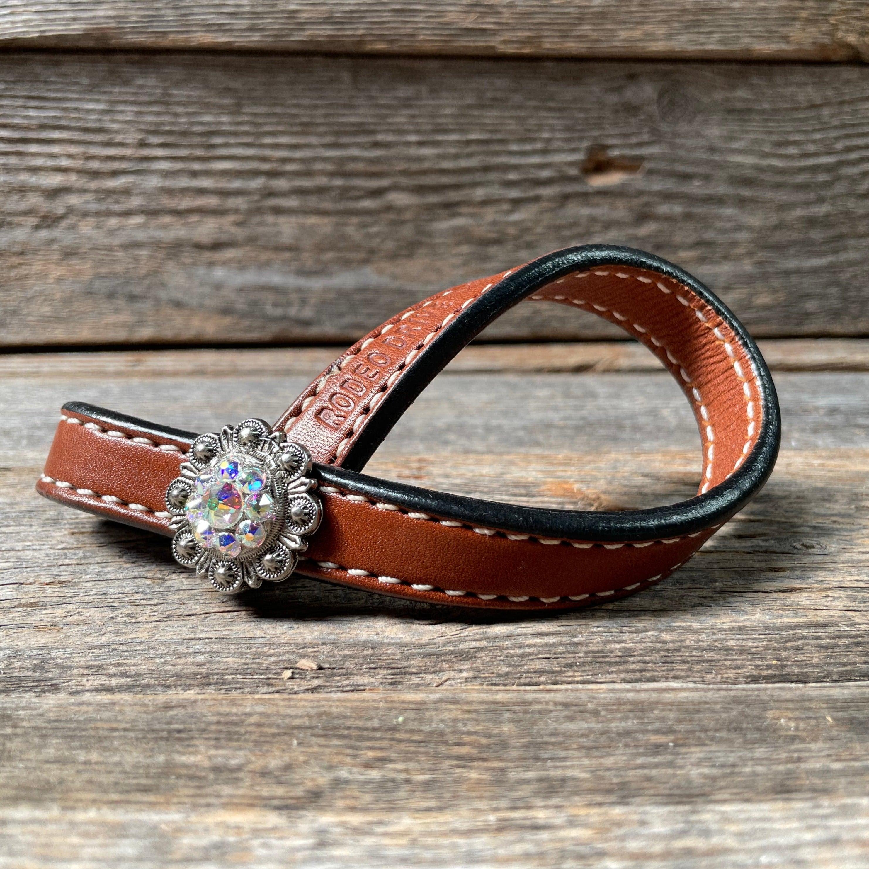 Crystal Medium Oil Rustic Tie Down Keepers — view 5