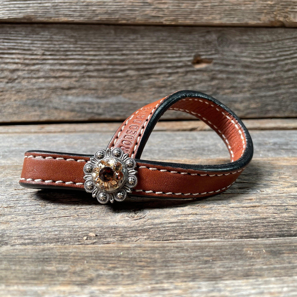Crystal Medium Oil Rustic Tie Down Keepers — view 7
