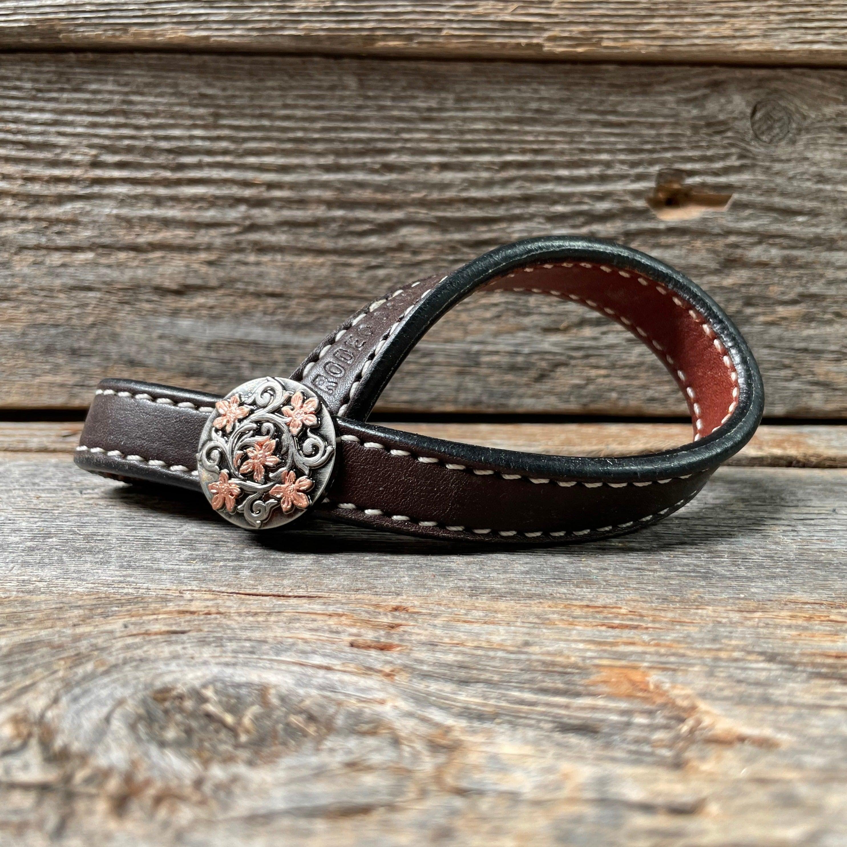 Western Dark Oil Rustic Tie Down Keepers — view 2