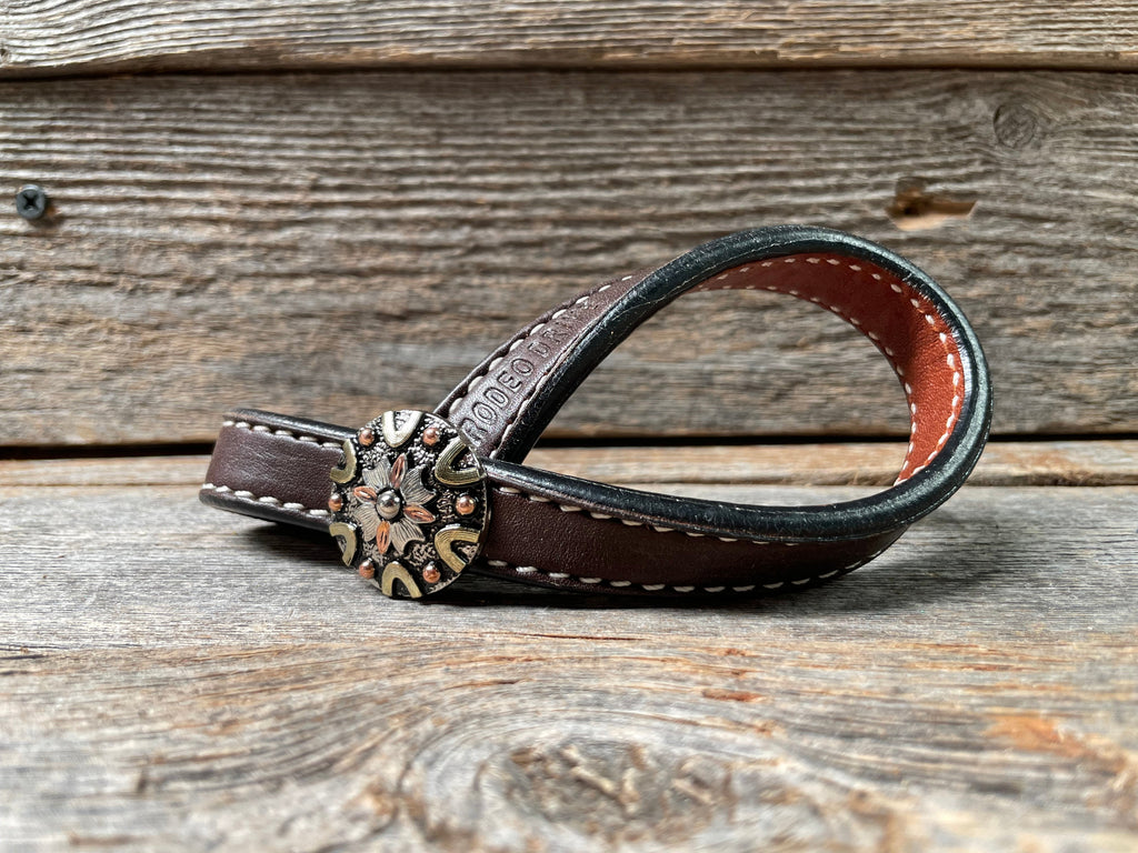 Western Dark Oil Rustic Tie Down Keepers — view 3