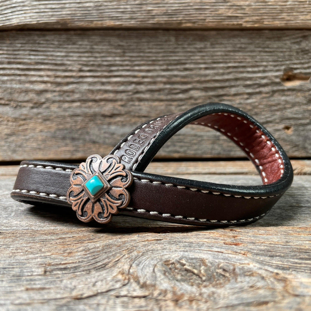Western Dark Oil Rustic Tie Down Keepers — view 4