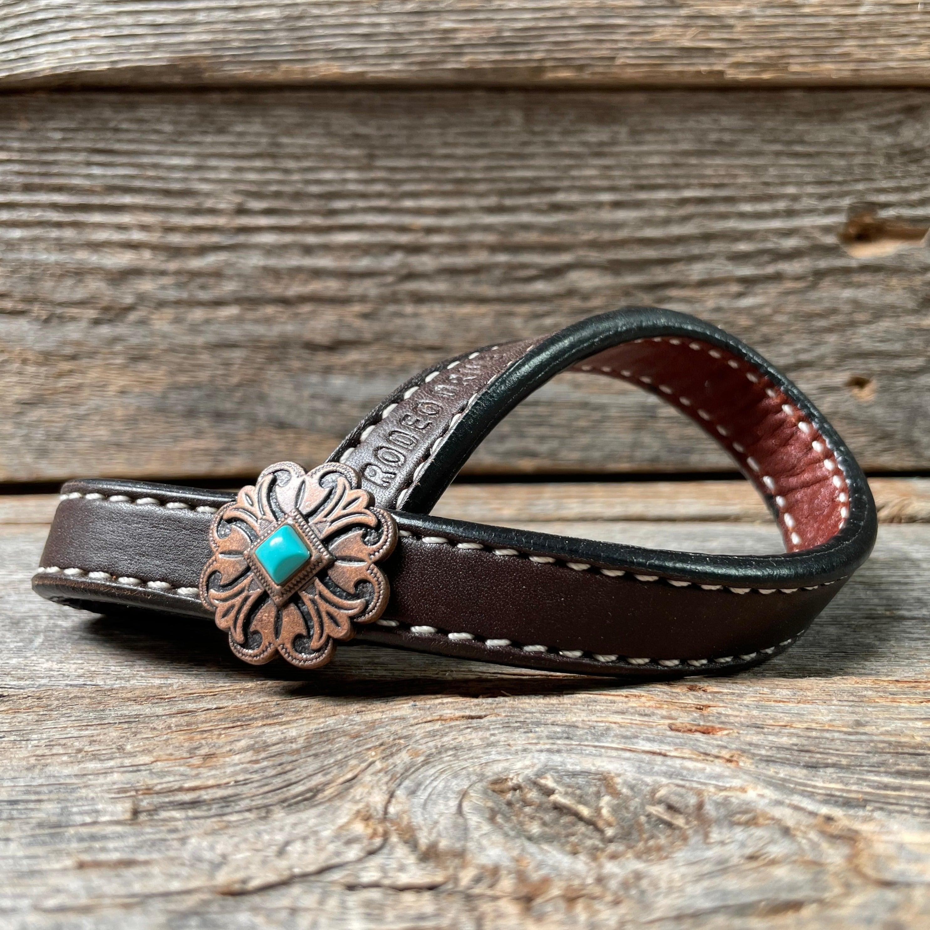Western Dark Oil Rustic Tie Down Keepers — view 4