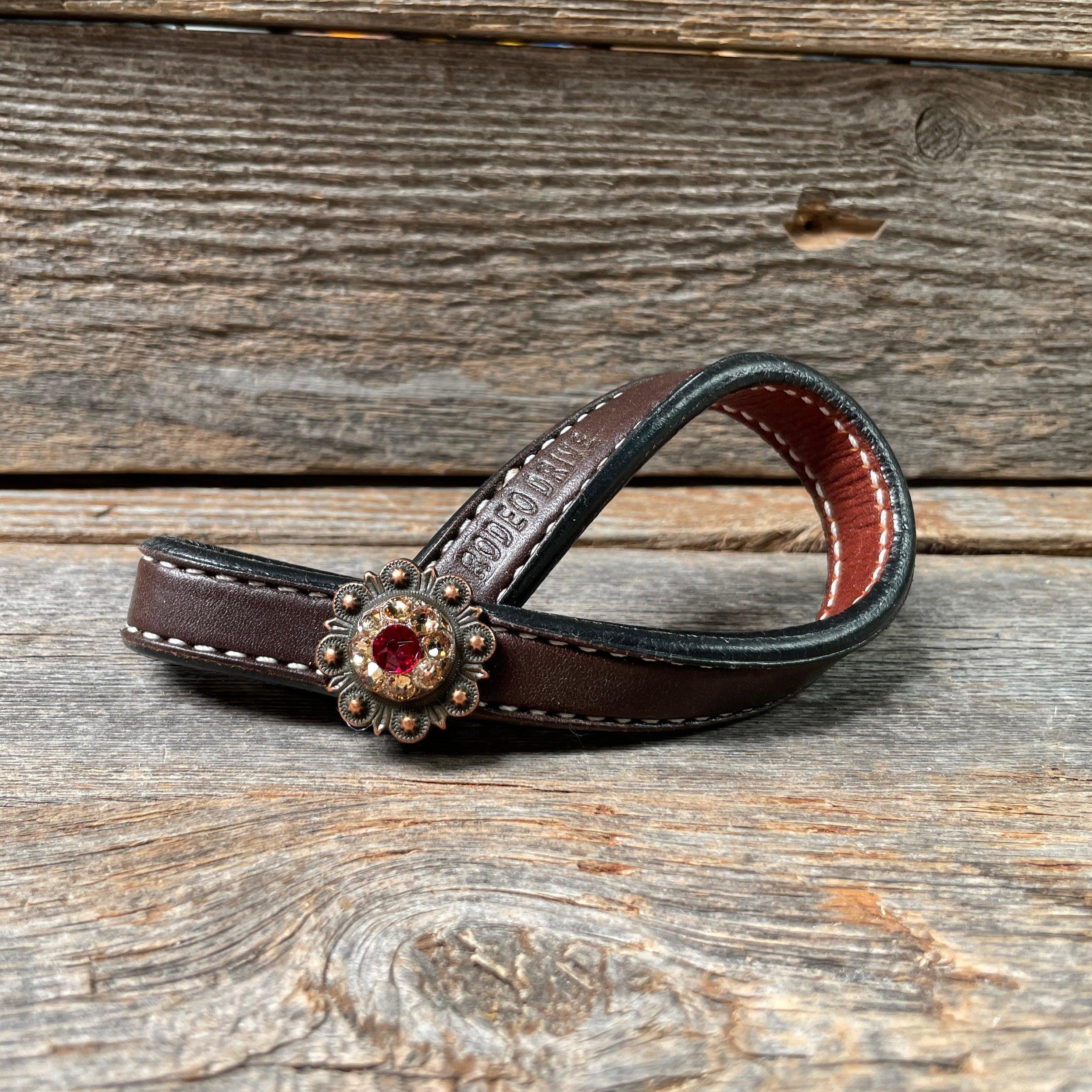Crystal Dark Oil Rustic Tie Down Keepers — view 3