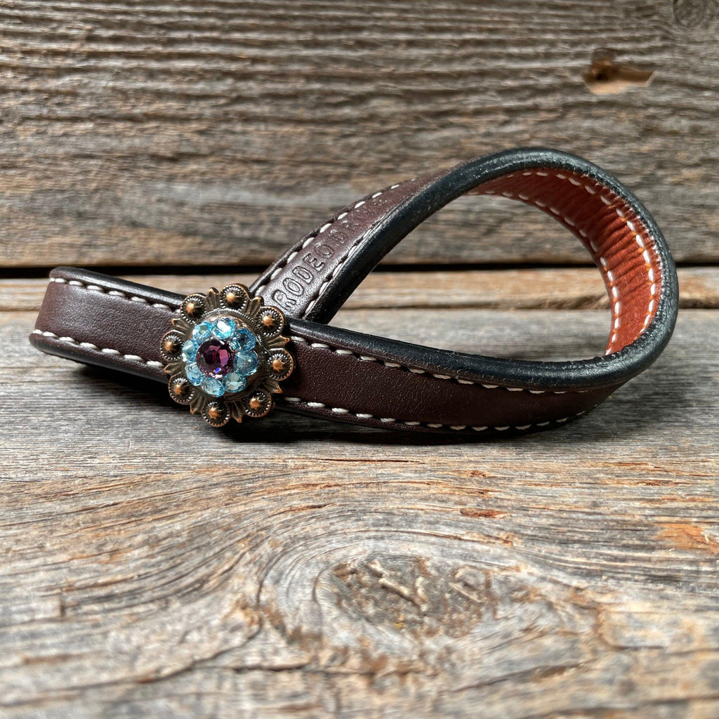 Crystal Dark Oil Rustic Tie Down Keepers — view 4