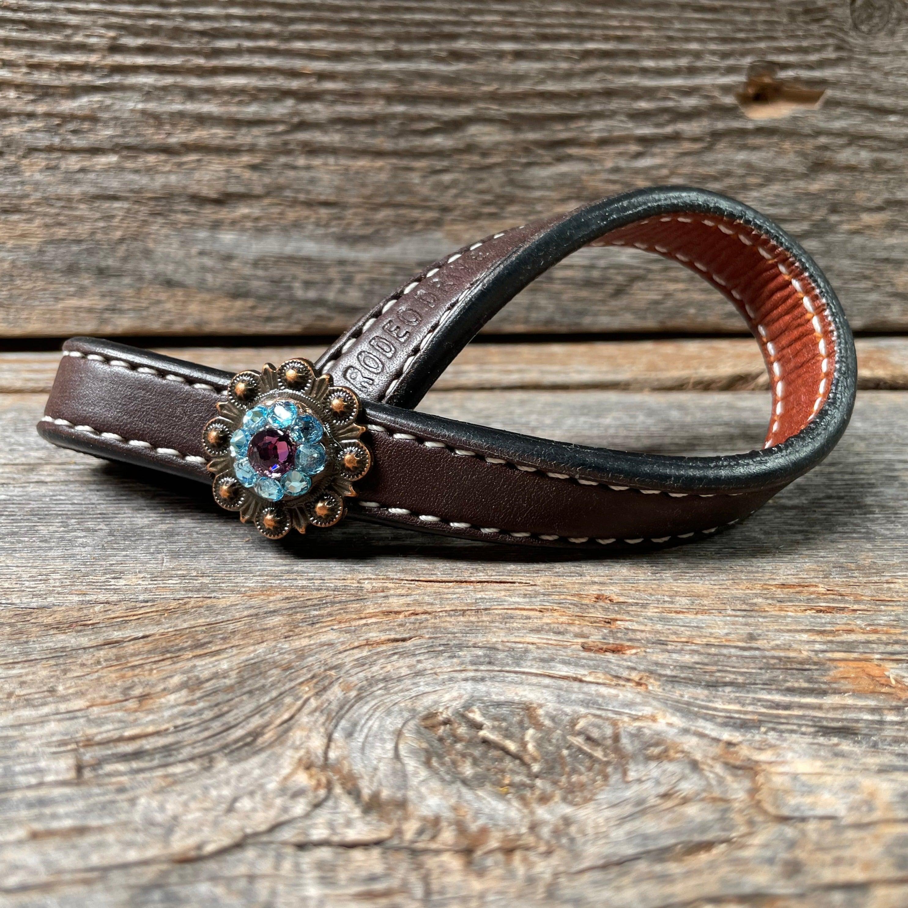 Crystal Dark Oil Rustic Tie Down Keepers — view 4