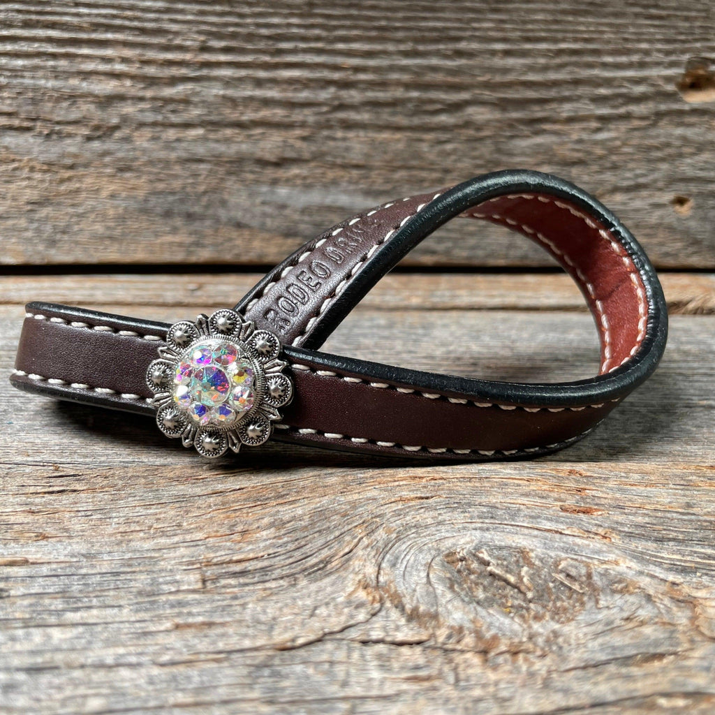 Crystal Dark Oil Rustic Tie Down Keepers — view 6