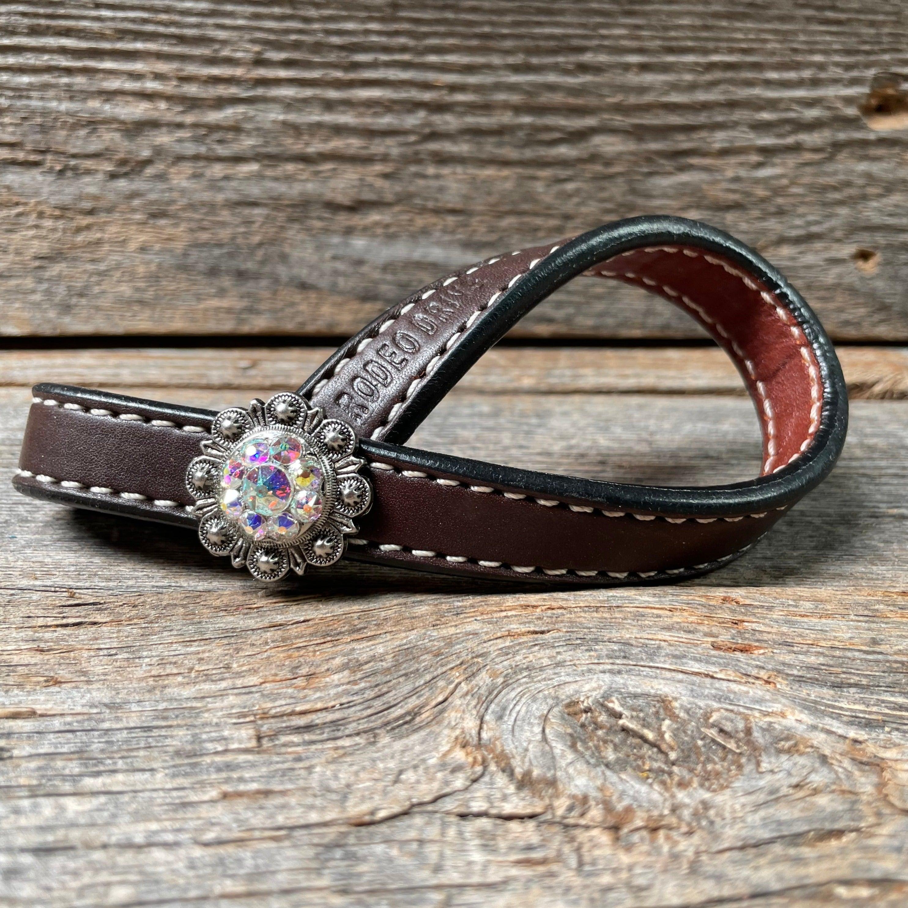 Crystal Dark Oil Rustic Tie Down Keepers — view 6