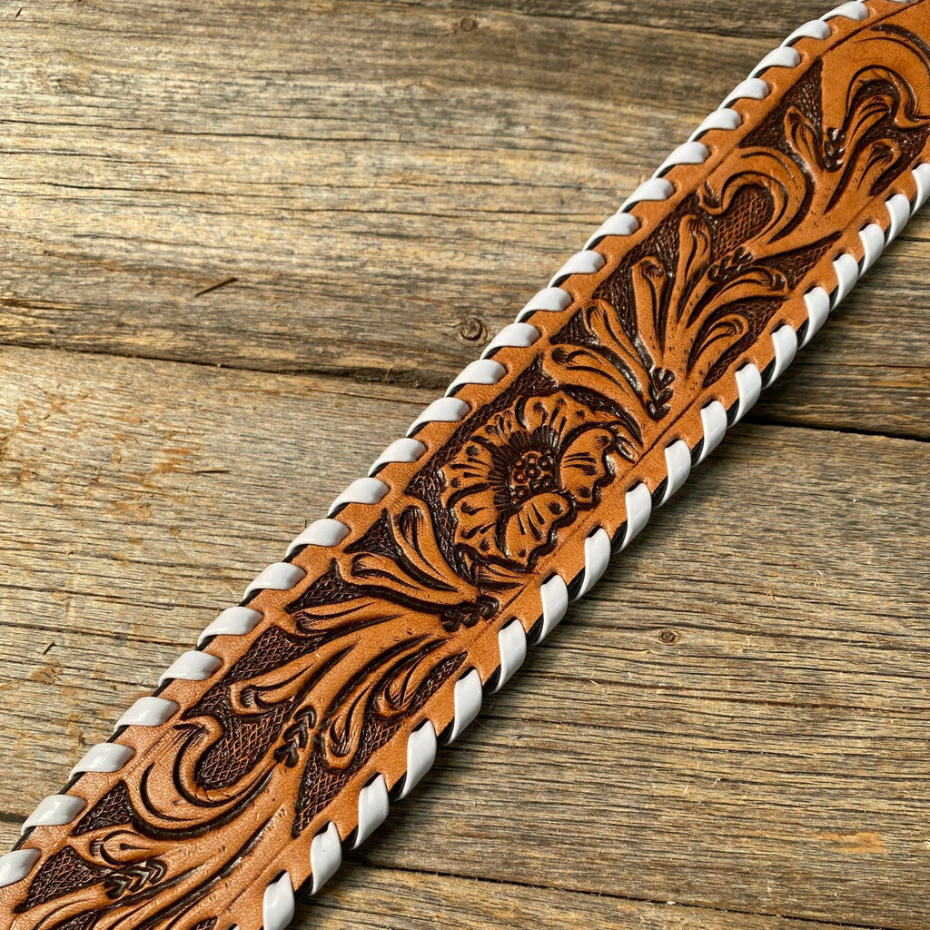 Light Oil Whipstitch Wither Strap #WSWH — view 2
