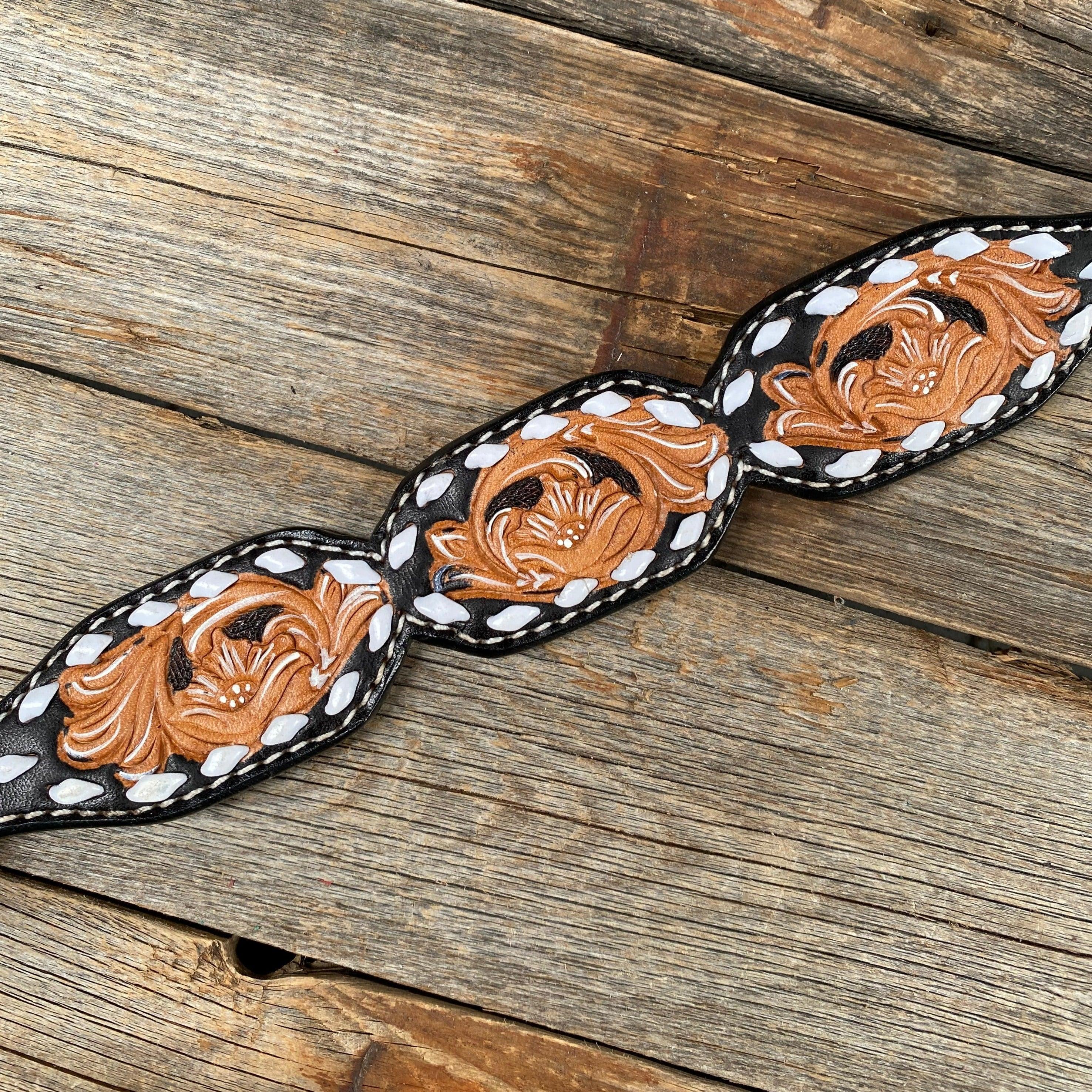Light Oil Buckstitch Wither Strap #WSCL — view 2