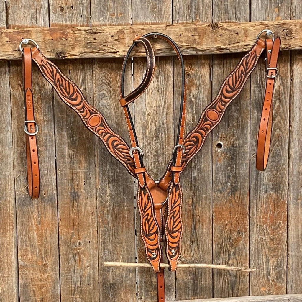 Two Tone Zebra Striped Tack Sets — view 2