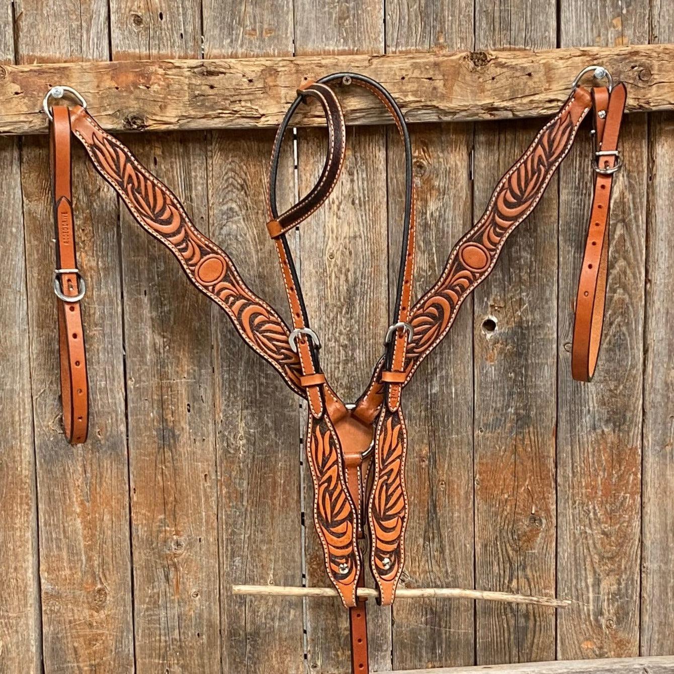 Two Tone Zebra Striped Tack Sets — view 2