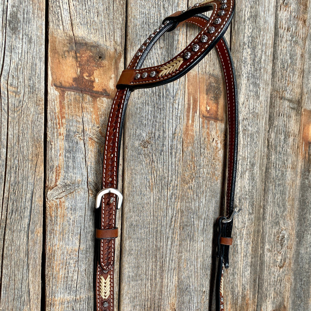 Rawhide One Ear/ Breastcollar Tack Set — view 6