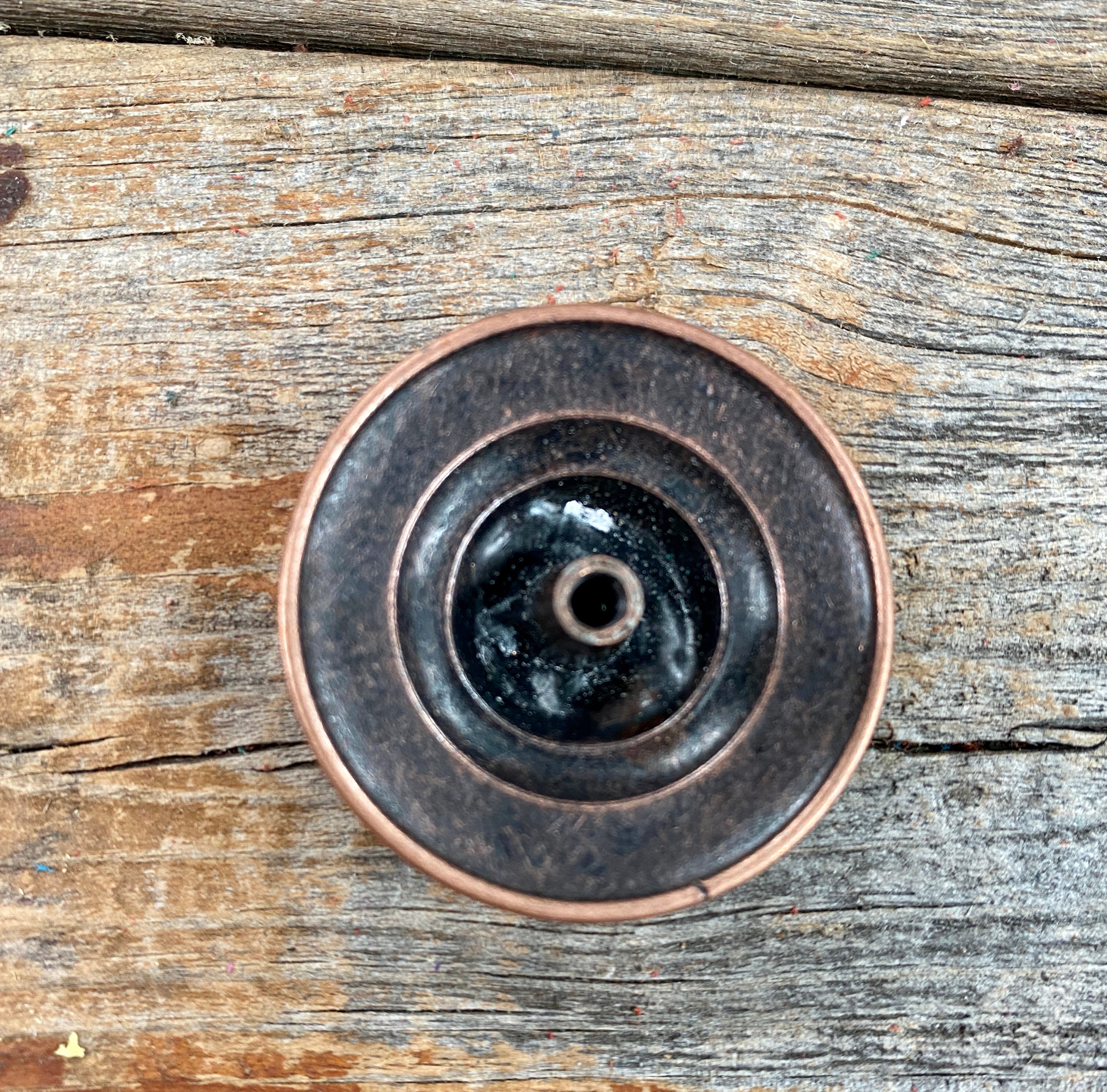 Copper Native American Concho 1.5" W167L — view 2