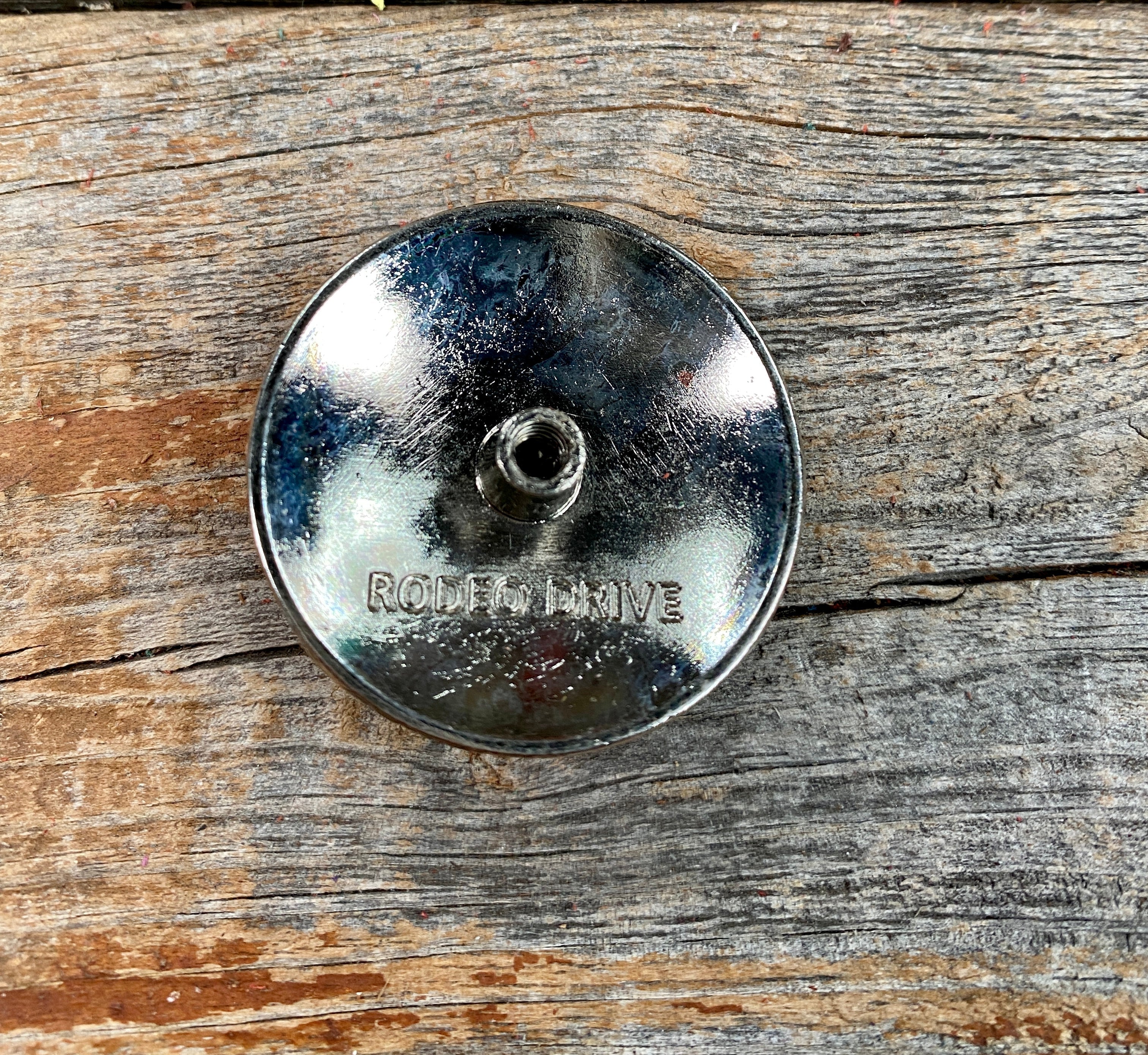 Starburst Antique Silver 1" Concho W185S — view 2