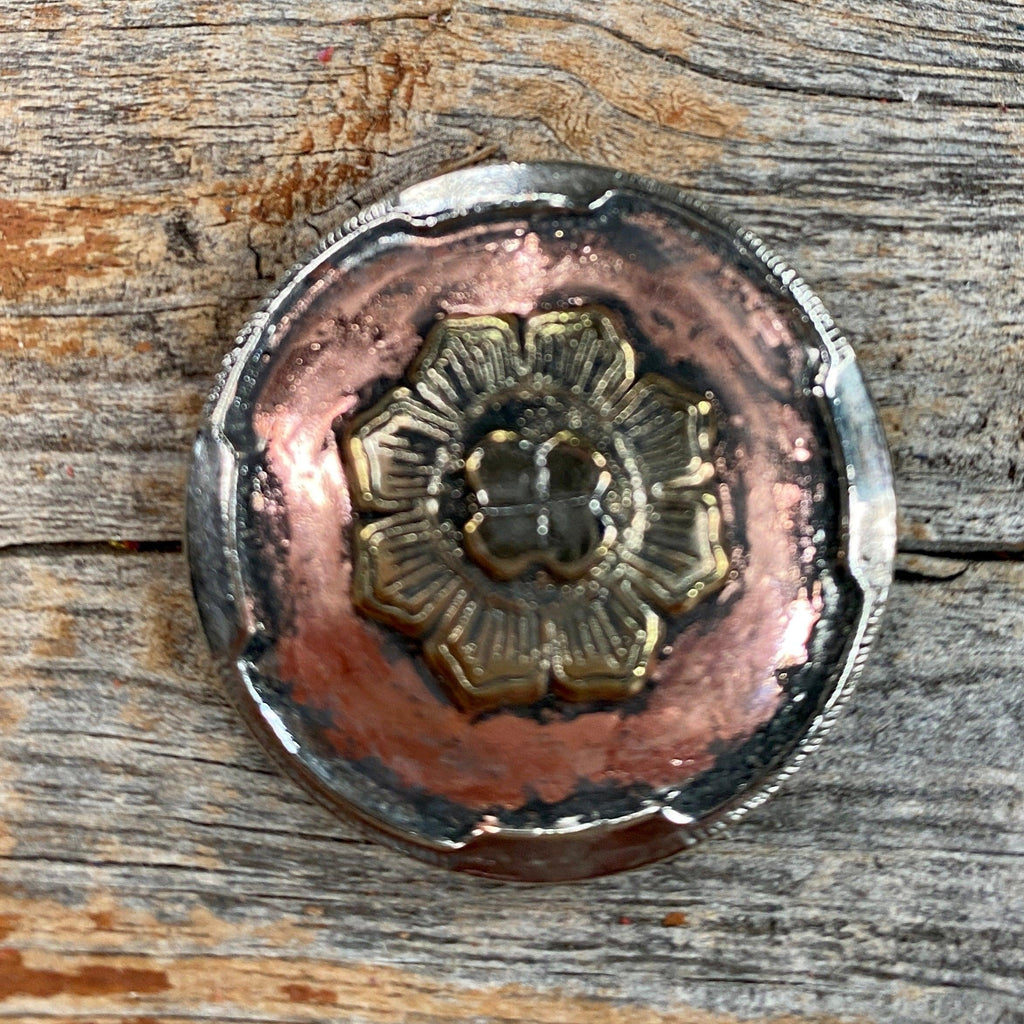 Copper & Gold Flower 1.5" #W192L