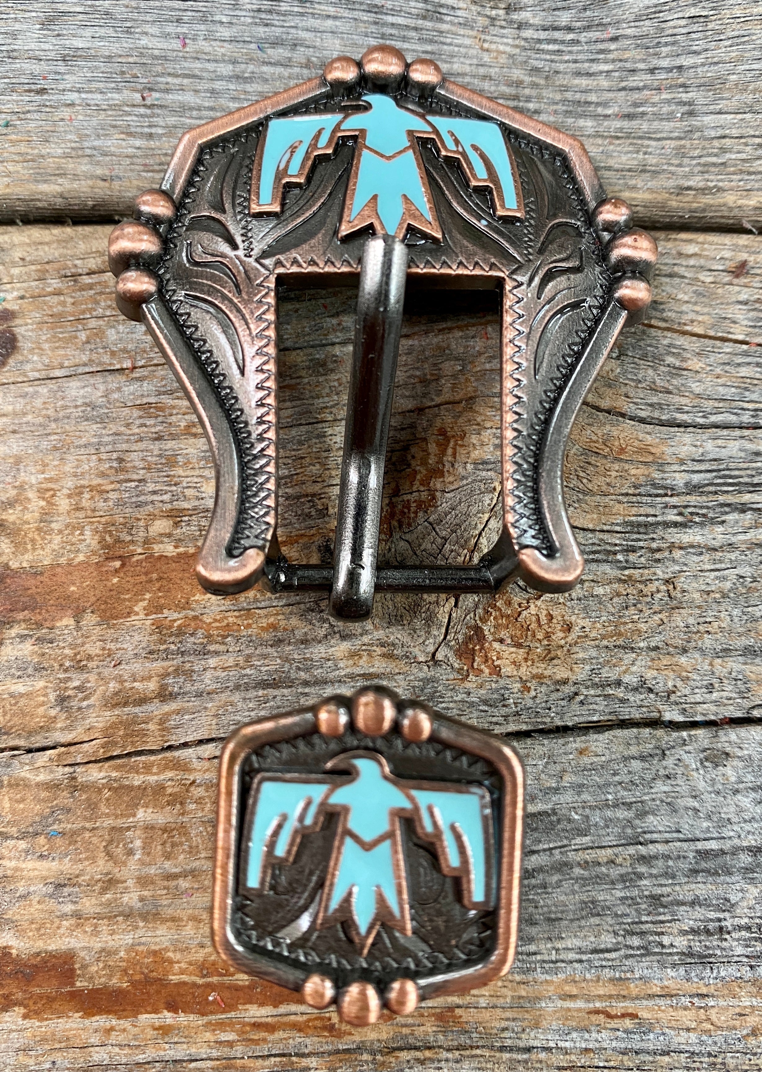 Copper Thunderbird Buckle W116B