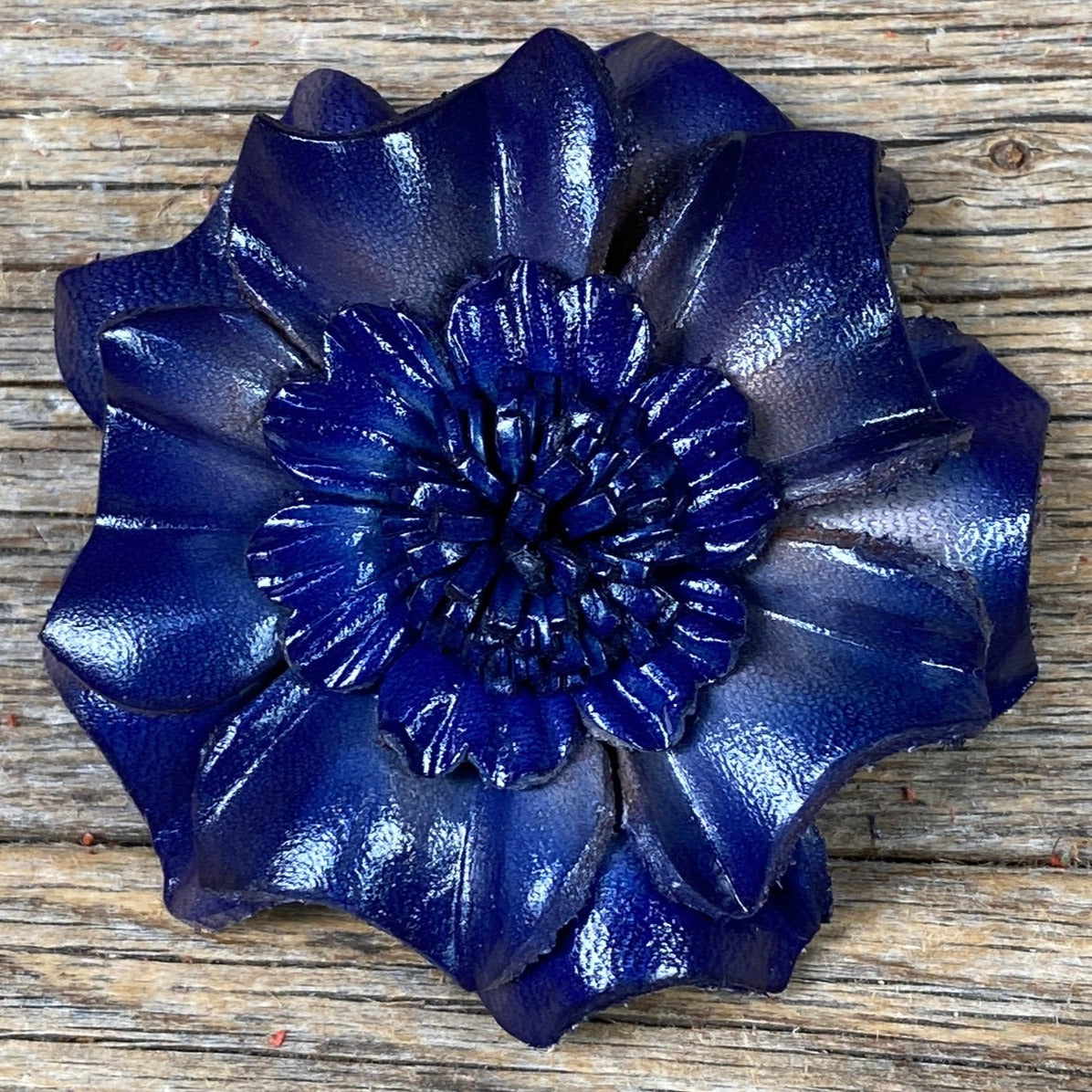 Hand Painted Leather Flowers - Carnations — view 4