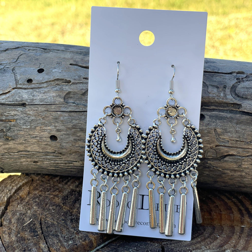 Silver Dangle Fashion Earrings WA177