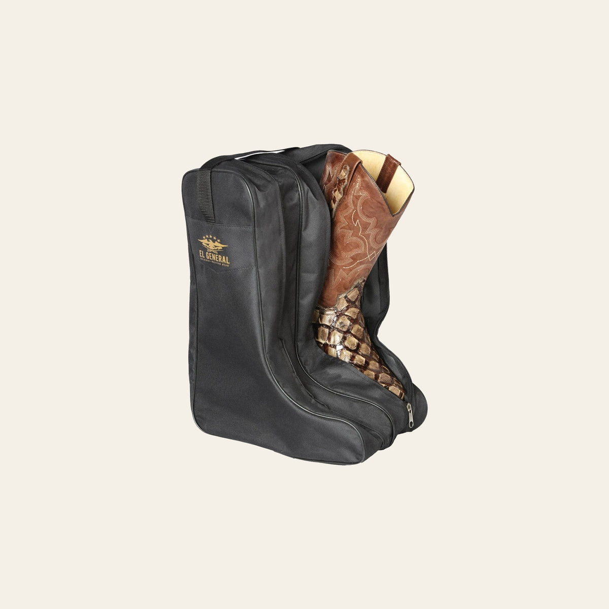 Portable Pair Boot Storage Bags ,Zippered Tall Boots 126643 on a warm cream background