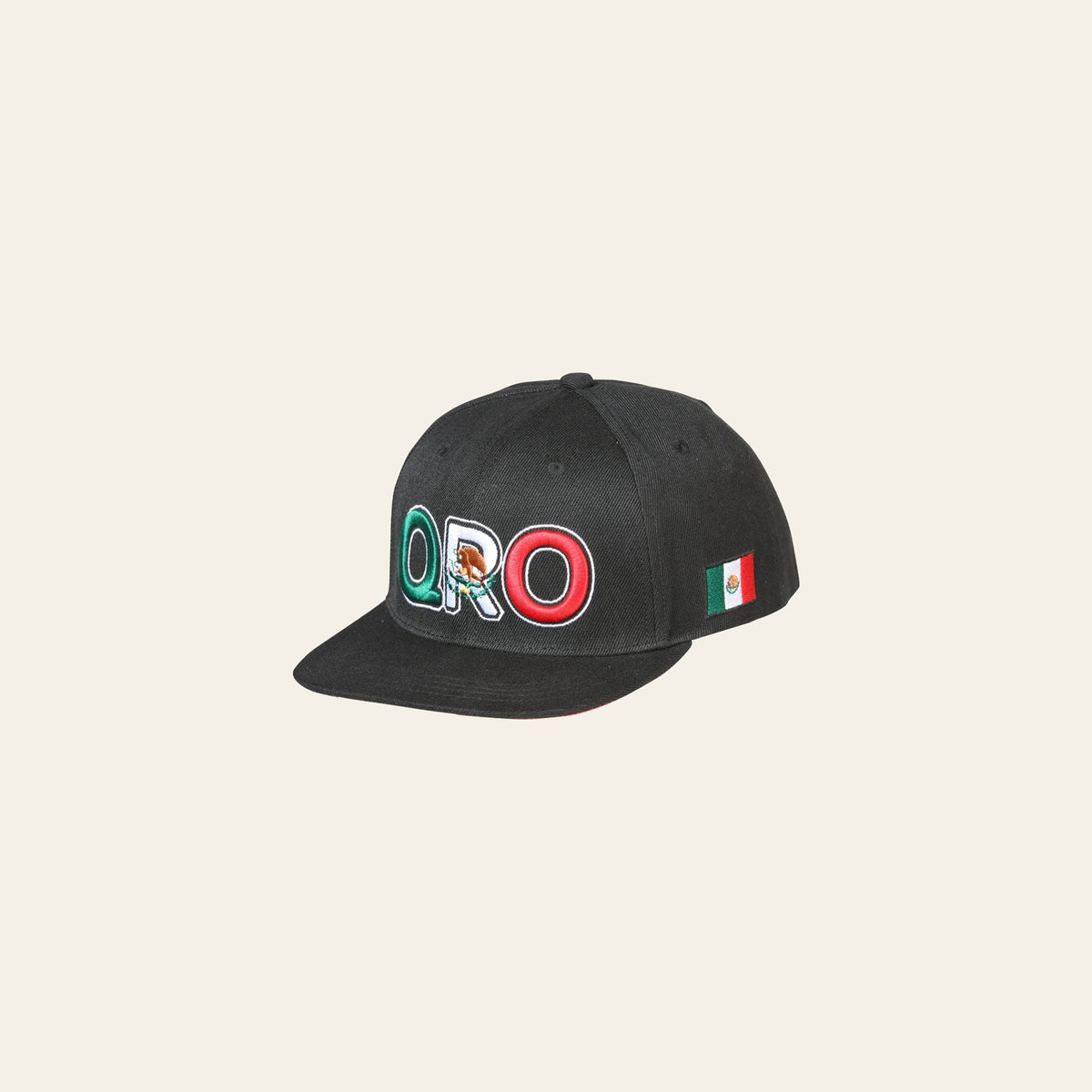 El General SB/QRO Hat- Black 44816 on a warm cream background