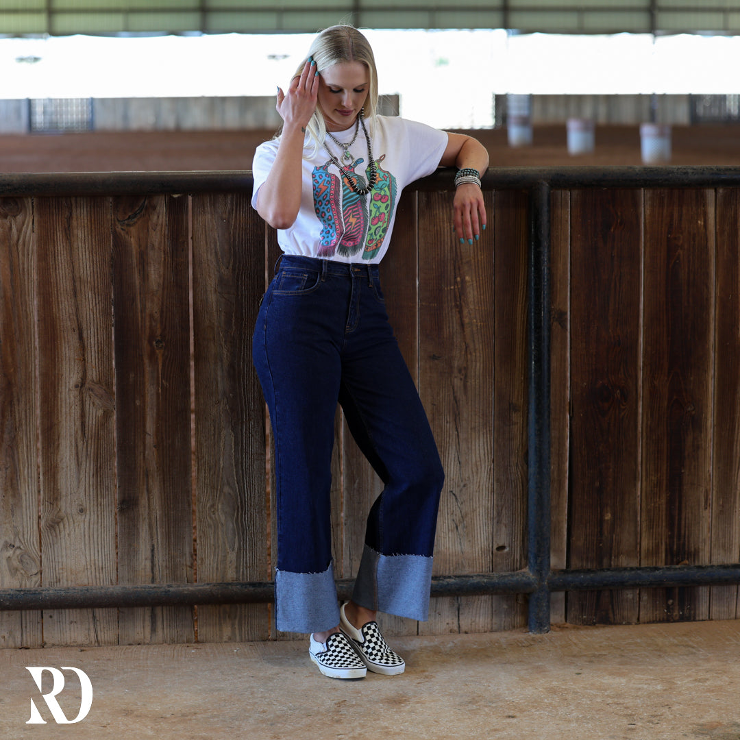Ravyn Cuffed Denim | Jeans — view 4