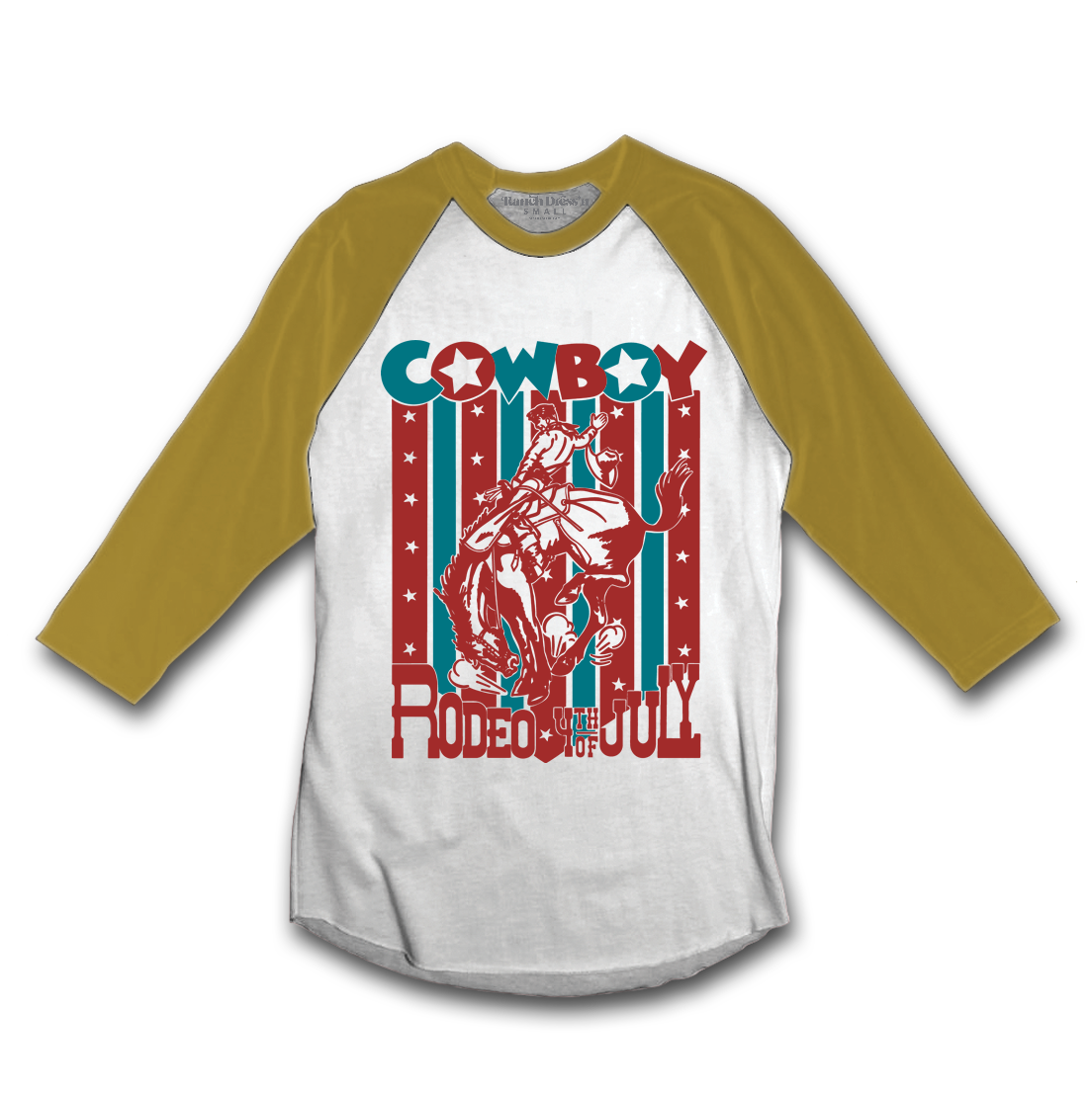 4TH Of July Rodeo Baseball | Tee — view 3