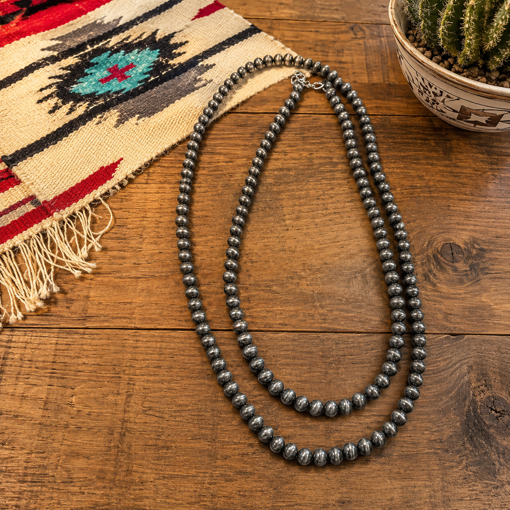 Silver Fashion Navajo Pearl Necklace